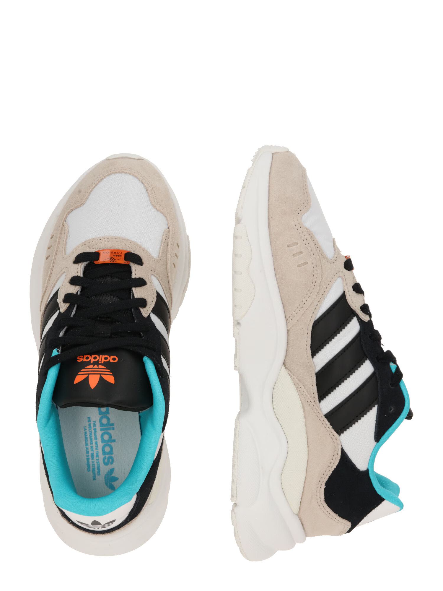 ADIDAS ORIGINALS Nizke superge 'RETROPY F90' bež / voda / oranžna / črna - Pepit.si