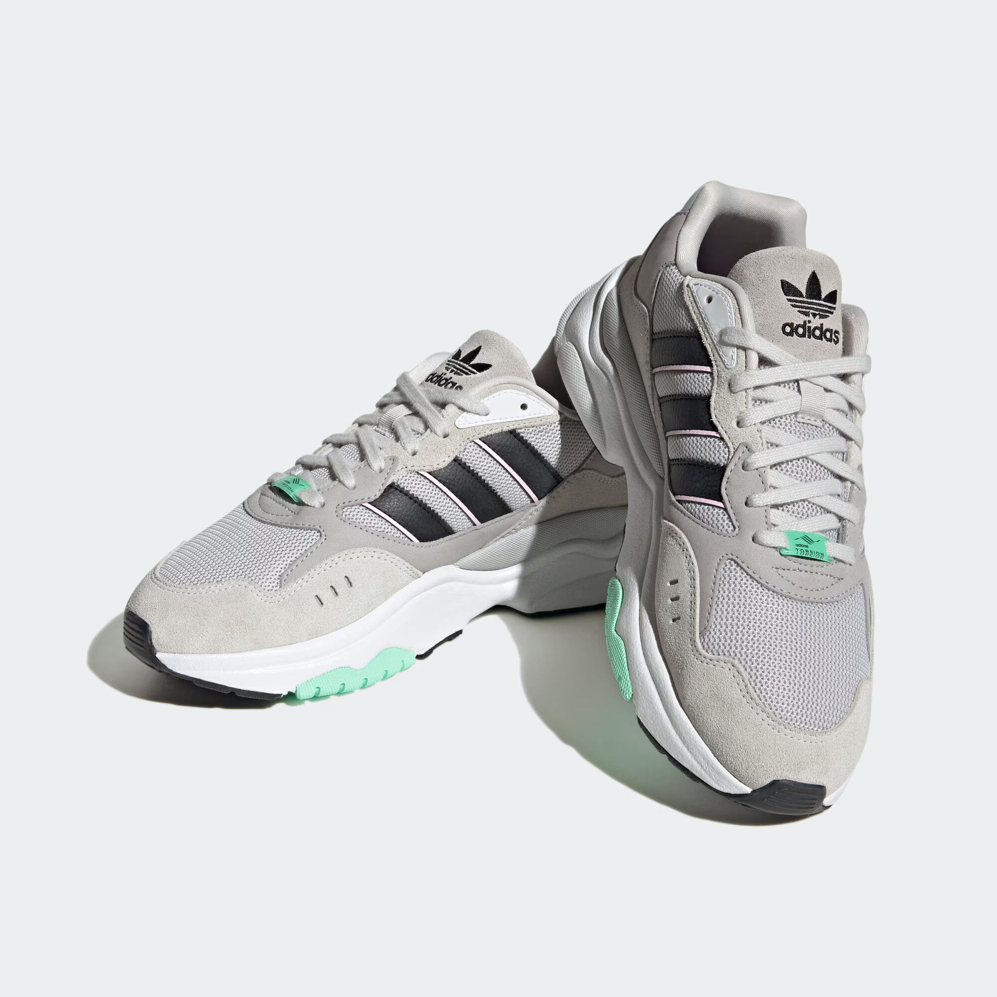 ADIDAS ORIGINALS Nizke superge 'Retropy F90' svetlo siva / črna / bela - Pepit.si