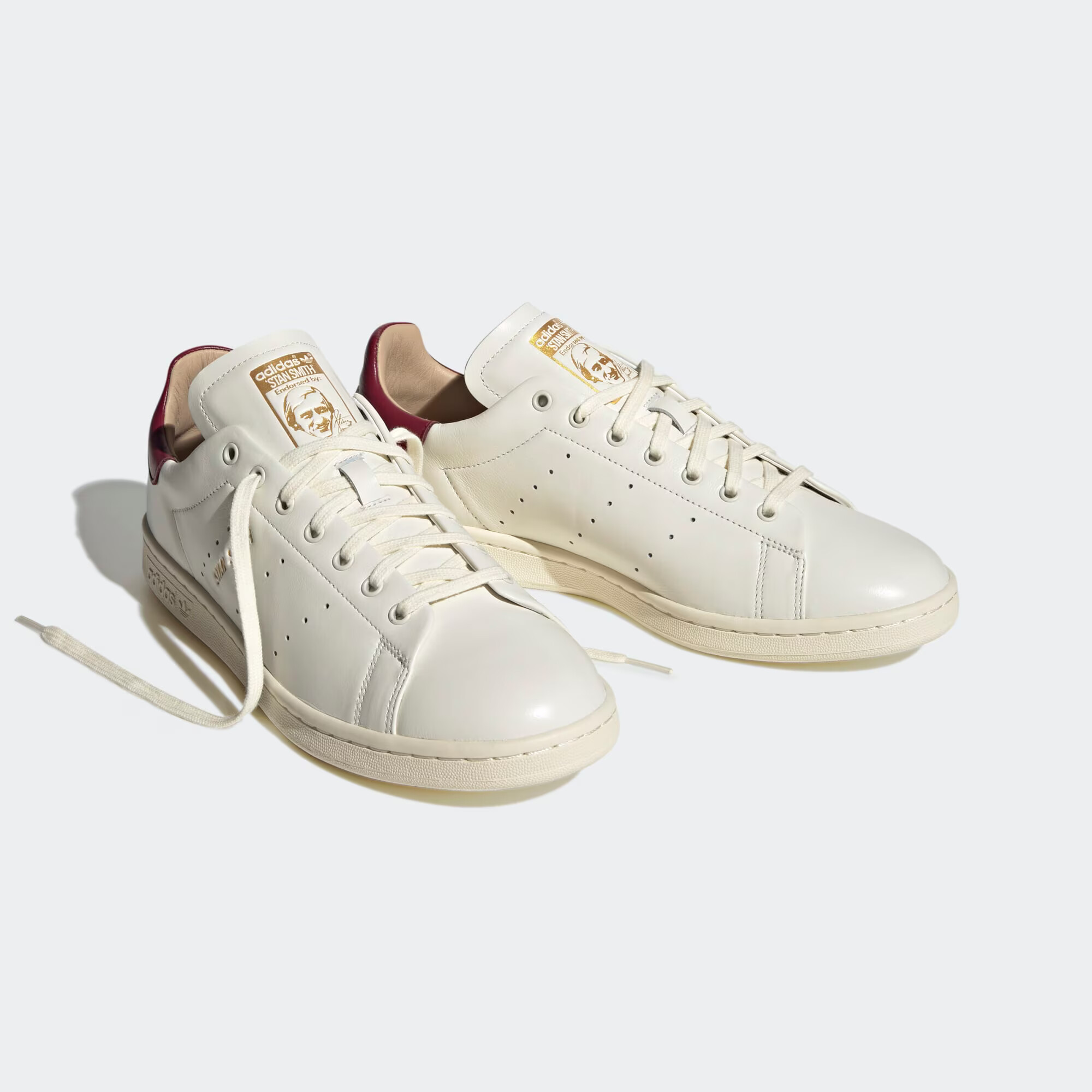 ADIDAS ORIGINALS Nizke superge 'Stan Smith' zlata / bordo / off-bela - Pepit.si