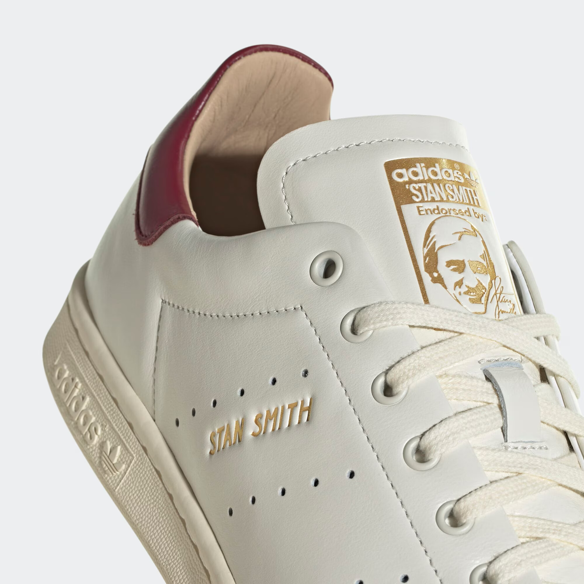 ADIDAS ORIGINALS Nizke superge 'Stan Smith' zlata / bordo / off-bela - Pepit.si