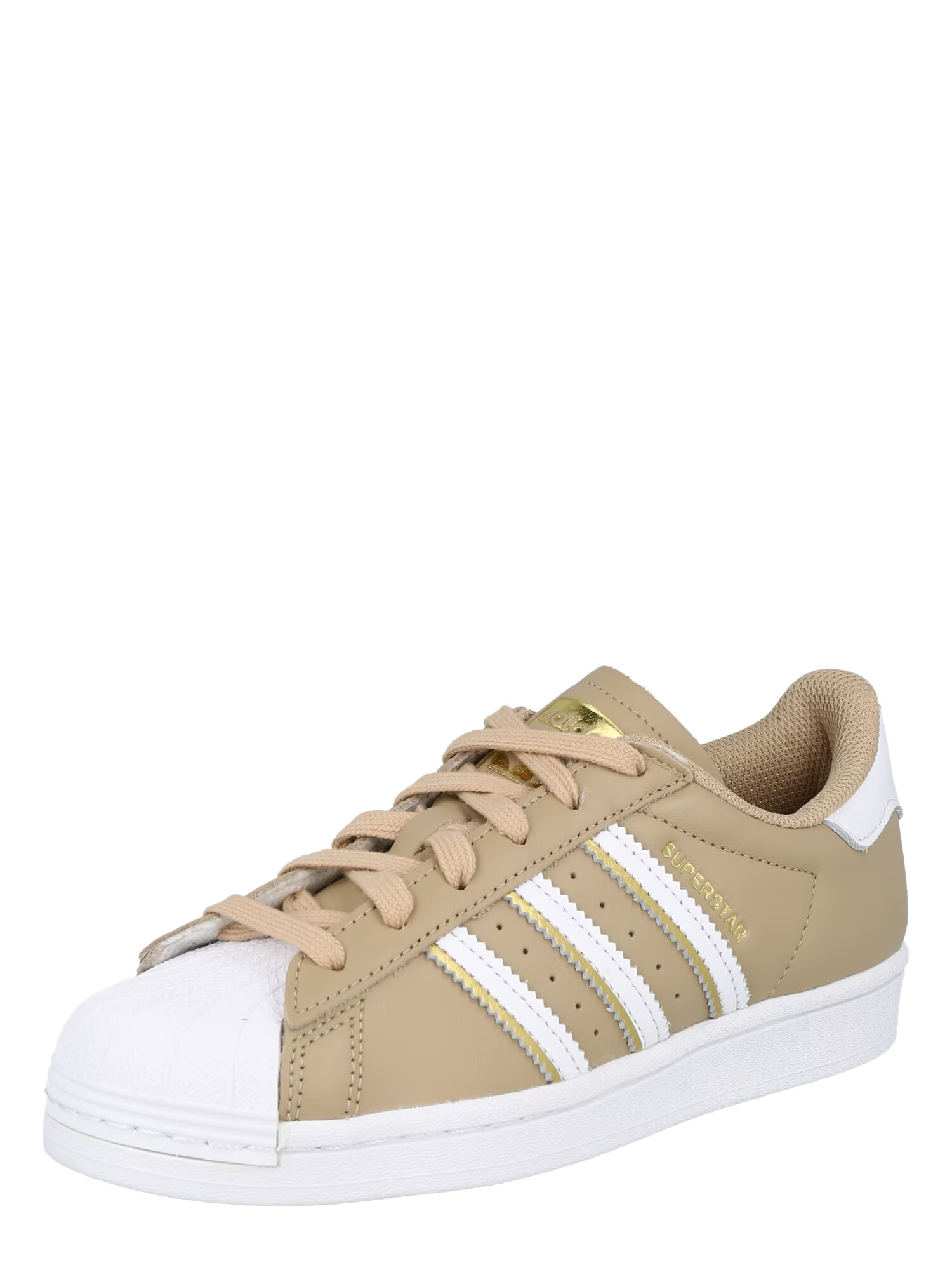 ADIDAS ORIGINALS Nizke superge 'Superstar' temno bež / bela - Pepit.si