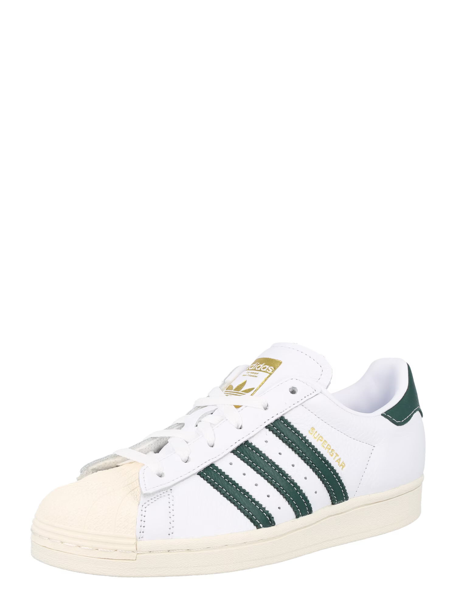 ADIDAS ORIGINALS Nizke superge 'SUPERSTAR' bež / temno zelena / bela - Pepit.si