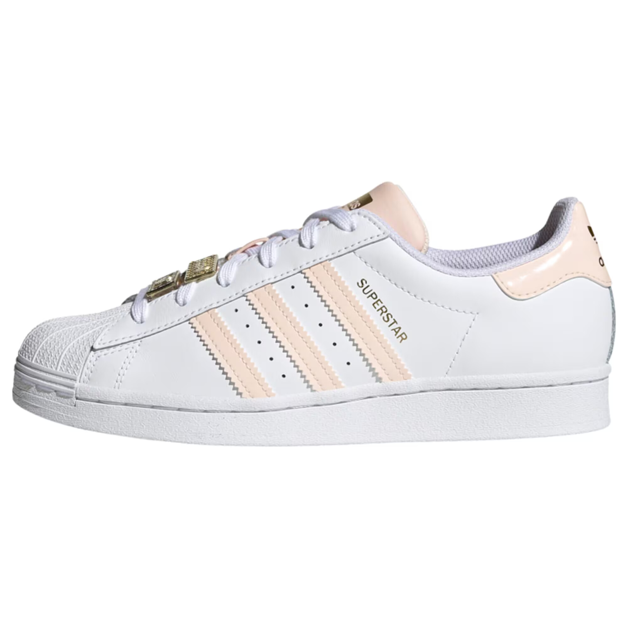 ADIDAS ORIGINALS Nizke superge 'Superstar' bela / breskev - Pepit.si