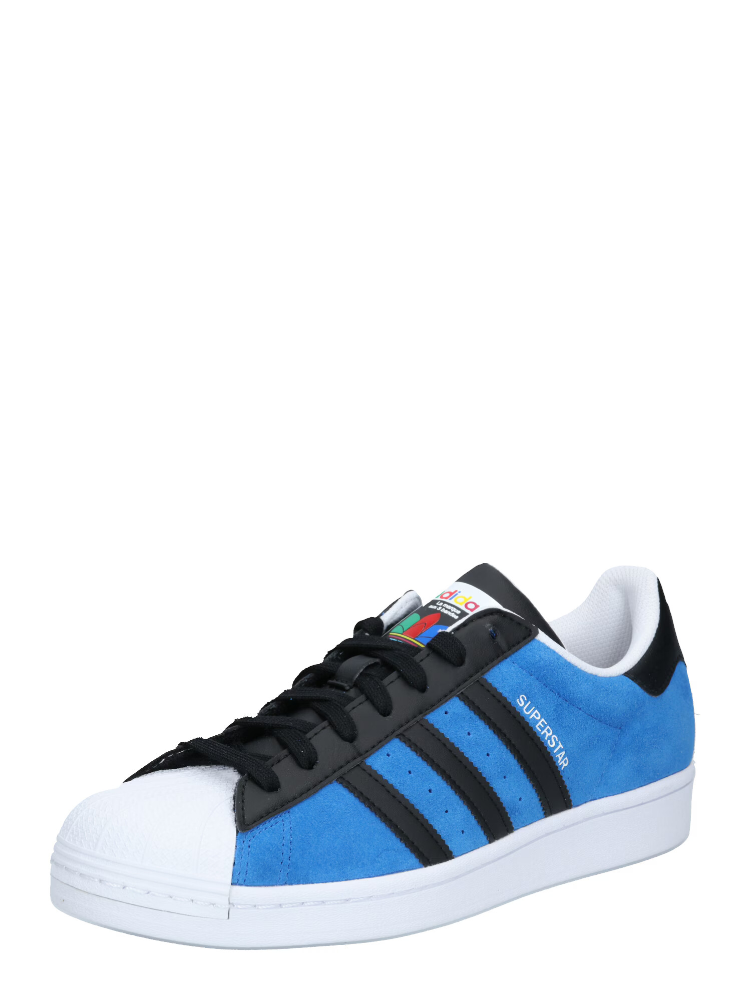 ADIDAS ORIGINALS Nizke superge 'SUPERSTAR' bela / modra / črna - Pepit.si