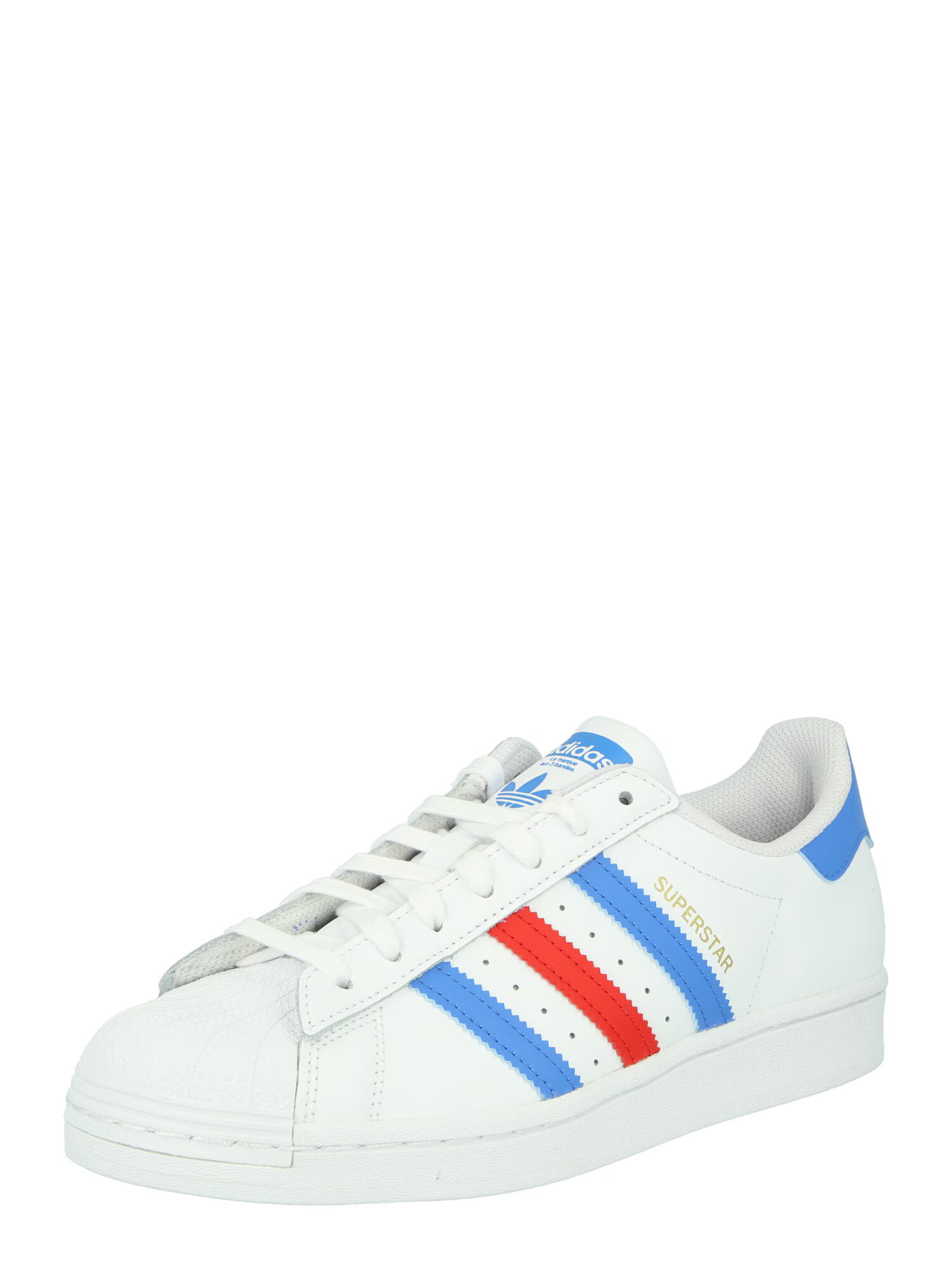 ADIDAS ORIGINALS Nizke superge 'Superstar' bela / modra / rdeča - Pepit.si