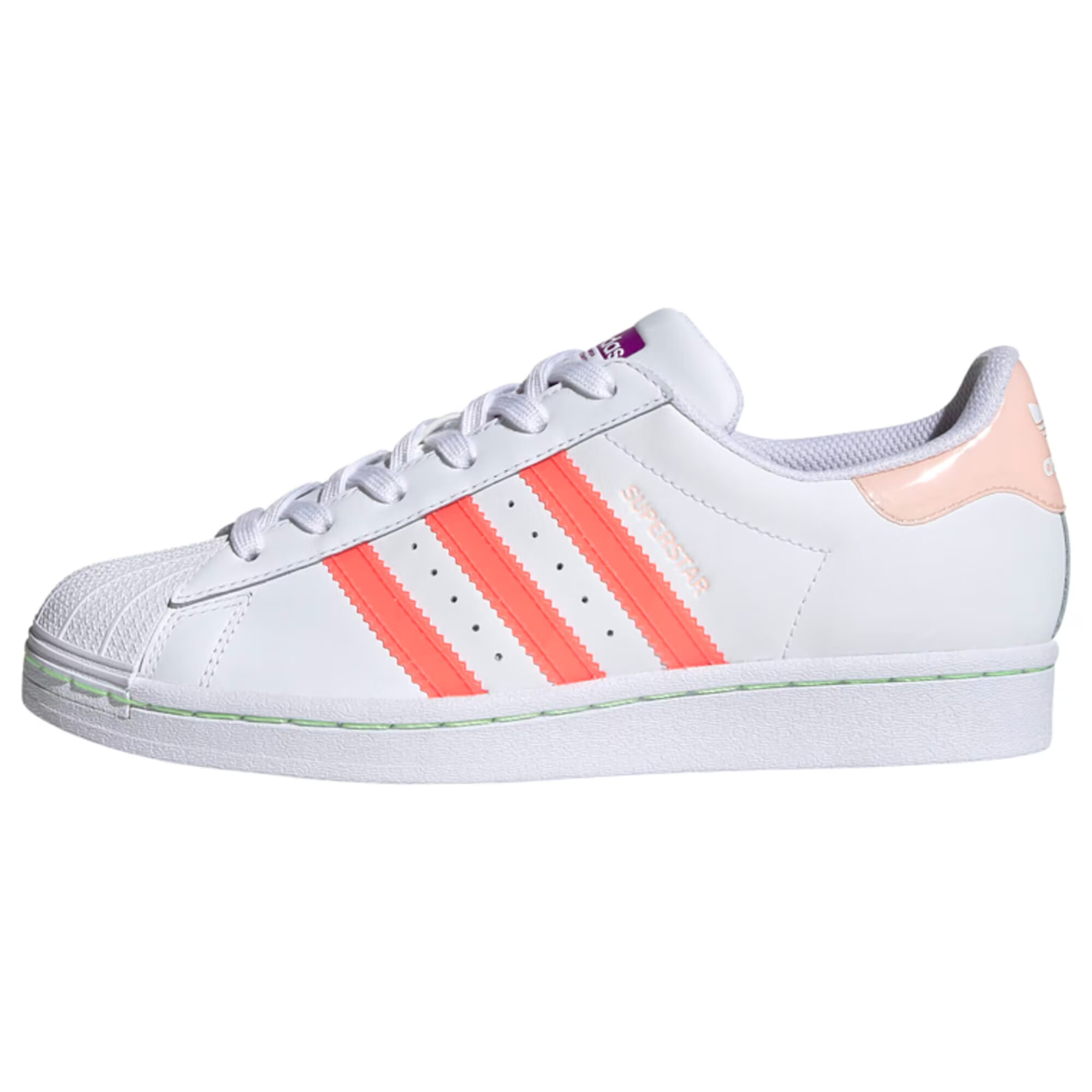 ADIDAS ORIGINALS Sneaker 'Superstar' bela / roza / korala - Pepit.si