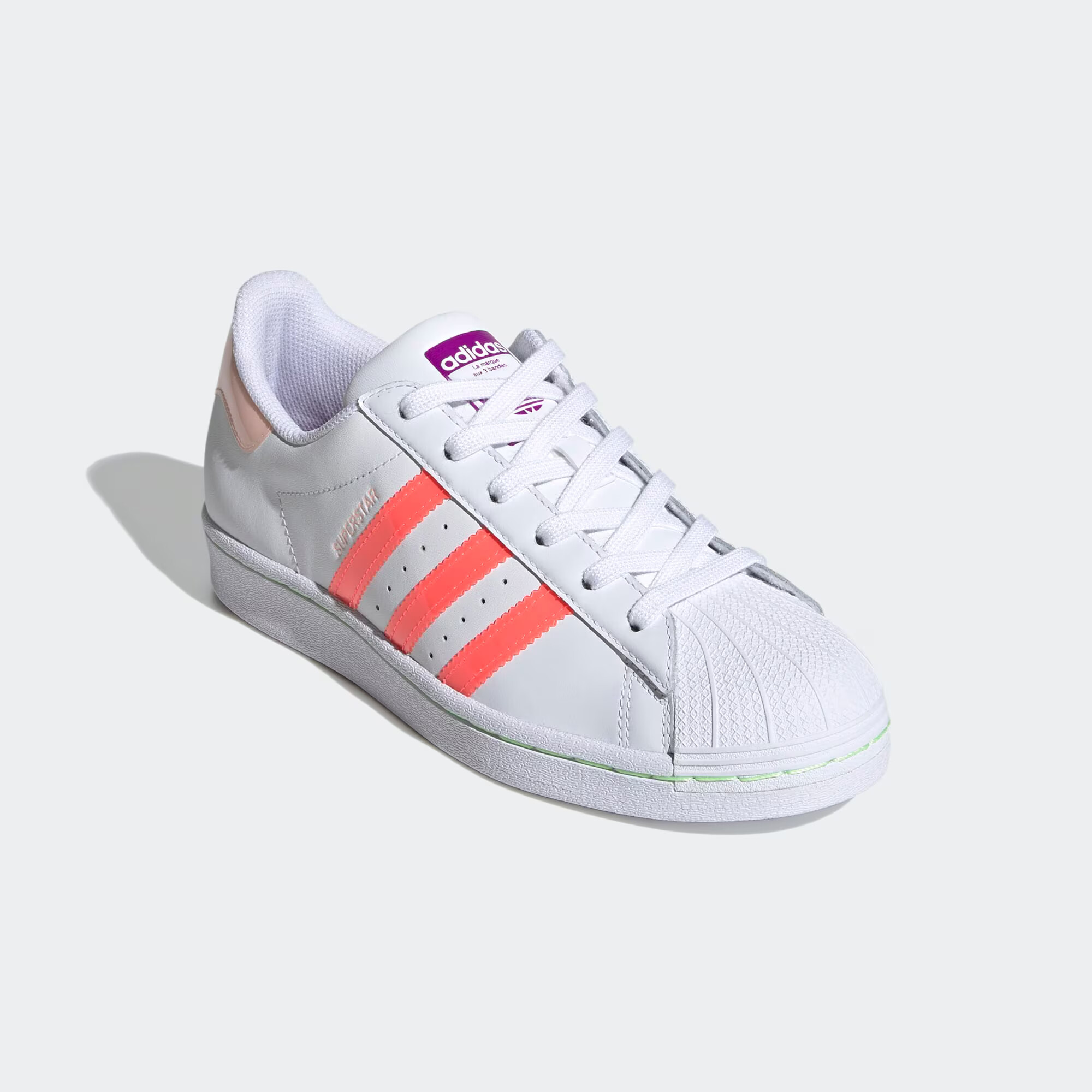 ADIDAS ORIGINALS Sneaker 'Superstar' bela / roza / korala - Pepit.si