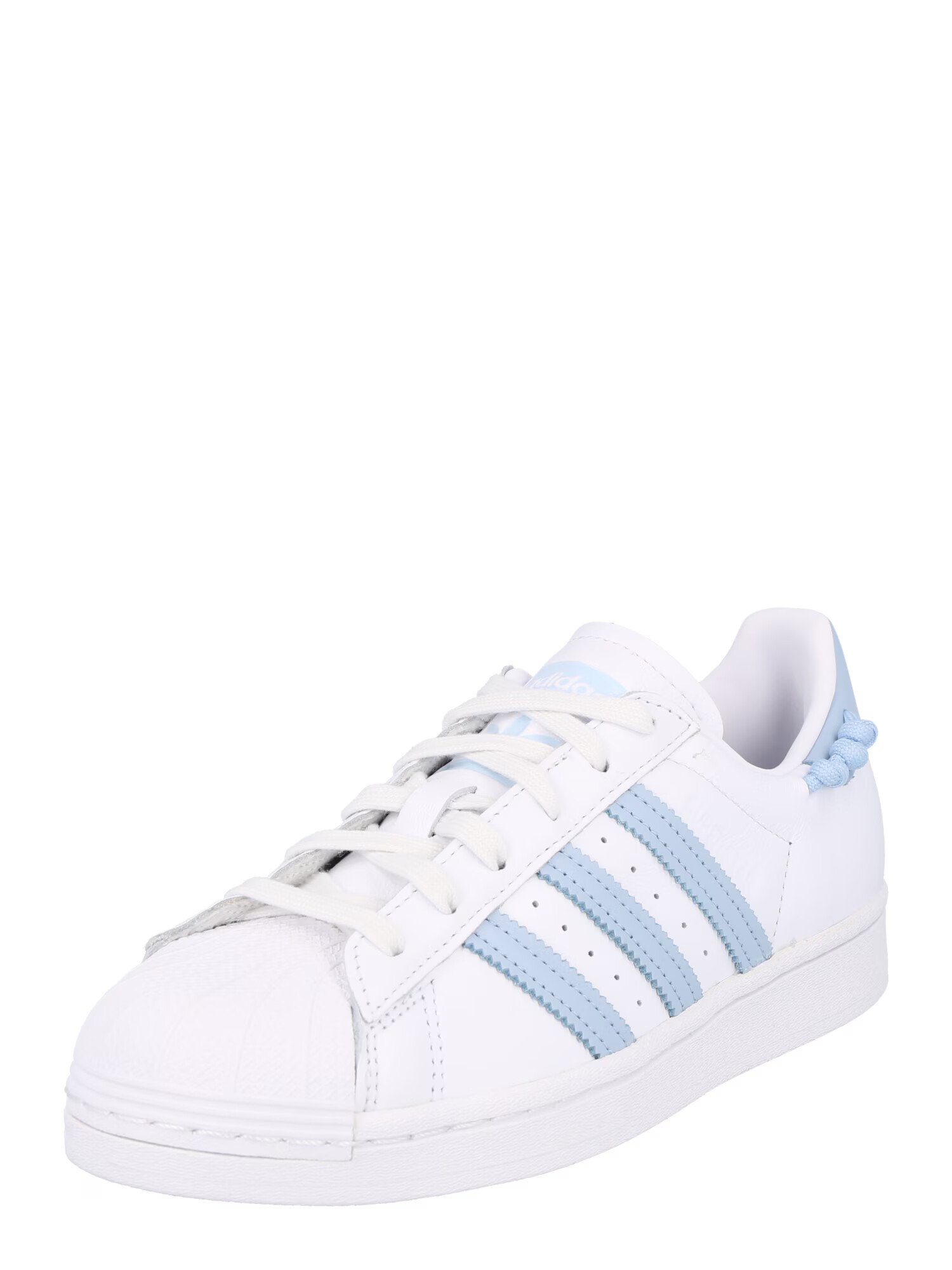 ADIDAS ORIGINALS Nizke superge 'Superstar' bela / svetlo modra - Pepit.si