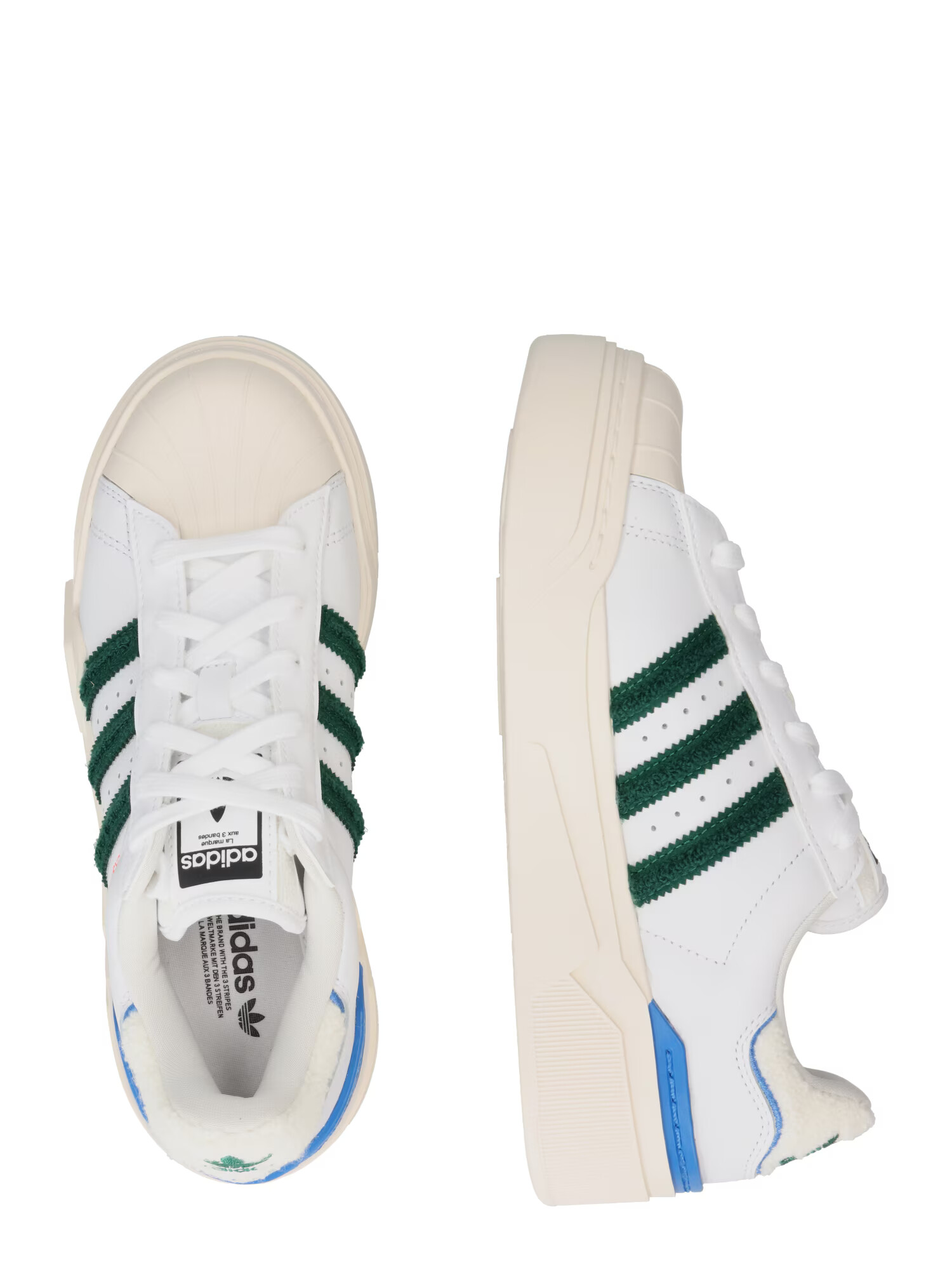 ADIDAS ORIGINALS Športni čevelj 'SUPERSTAR BONEGA' modra / jelka / rdeča / bela - Pepit.si