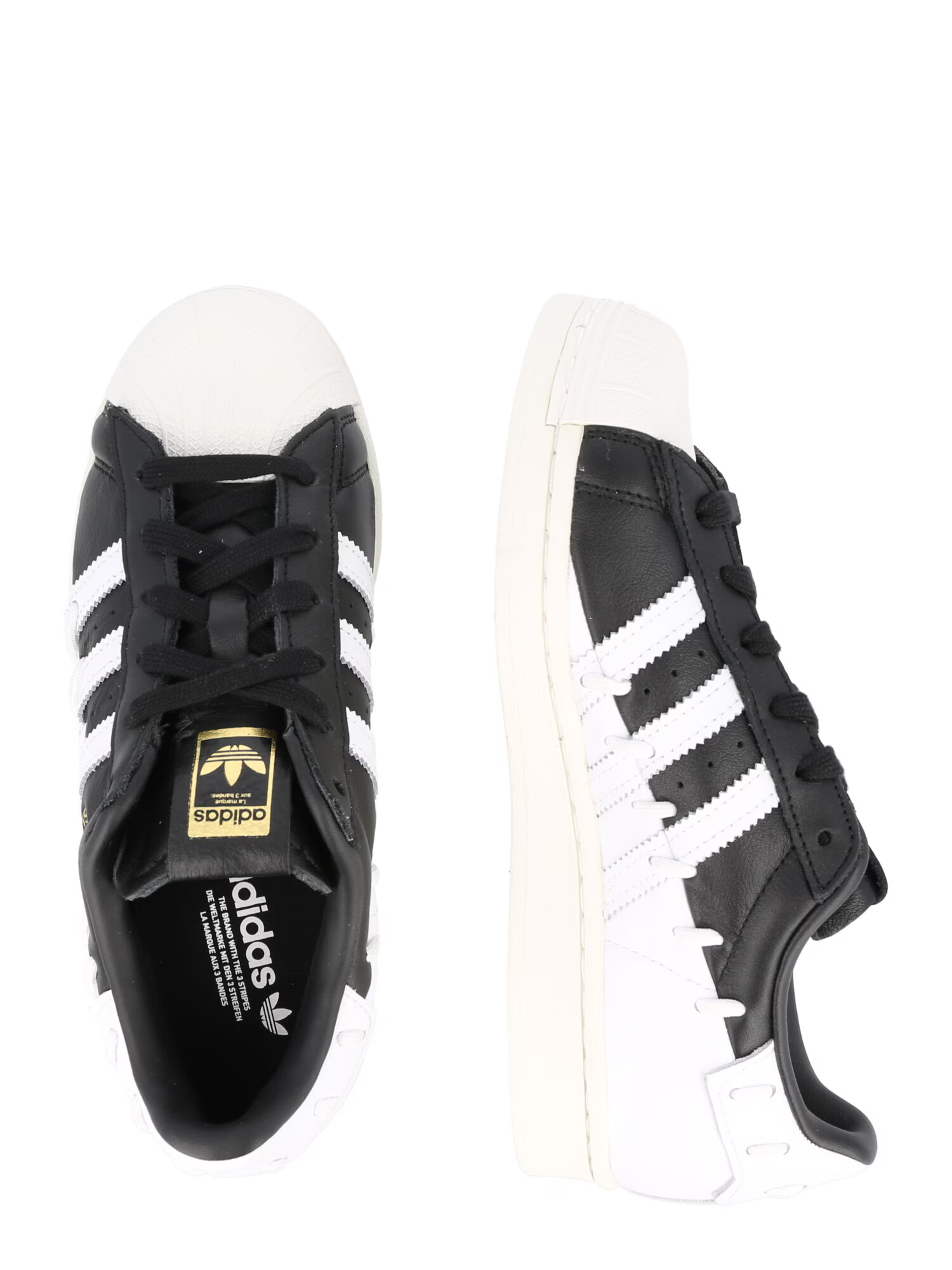 ADIDAS ORIGINALS Nizke superge 'Superstar' črna / bela - Pepit.si