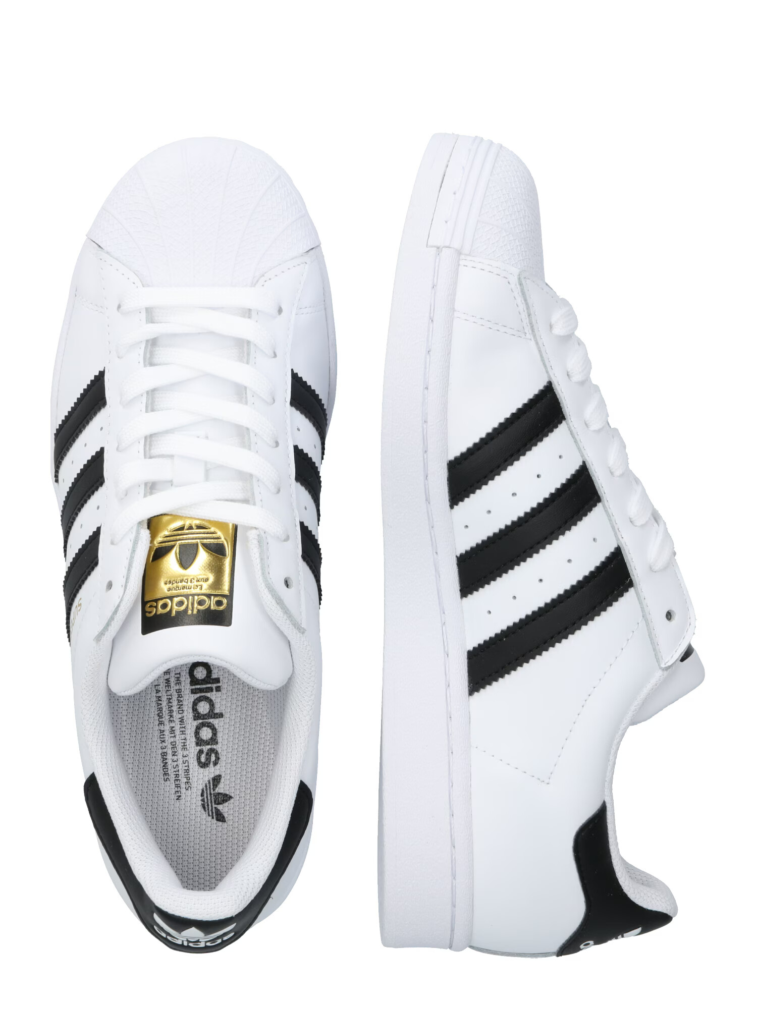 ADIDAS ORIGINALS Nizke superge 'SUPERSTAR' zlata / črna / bela - Pepit.si