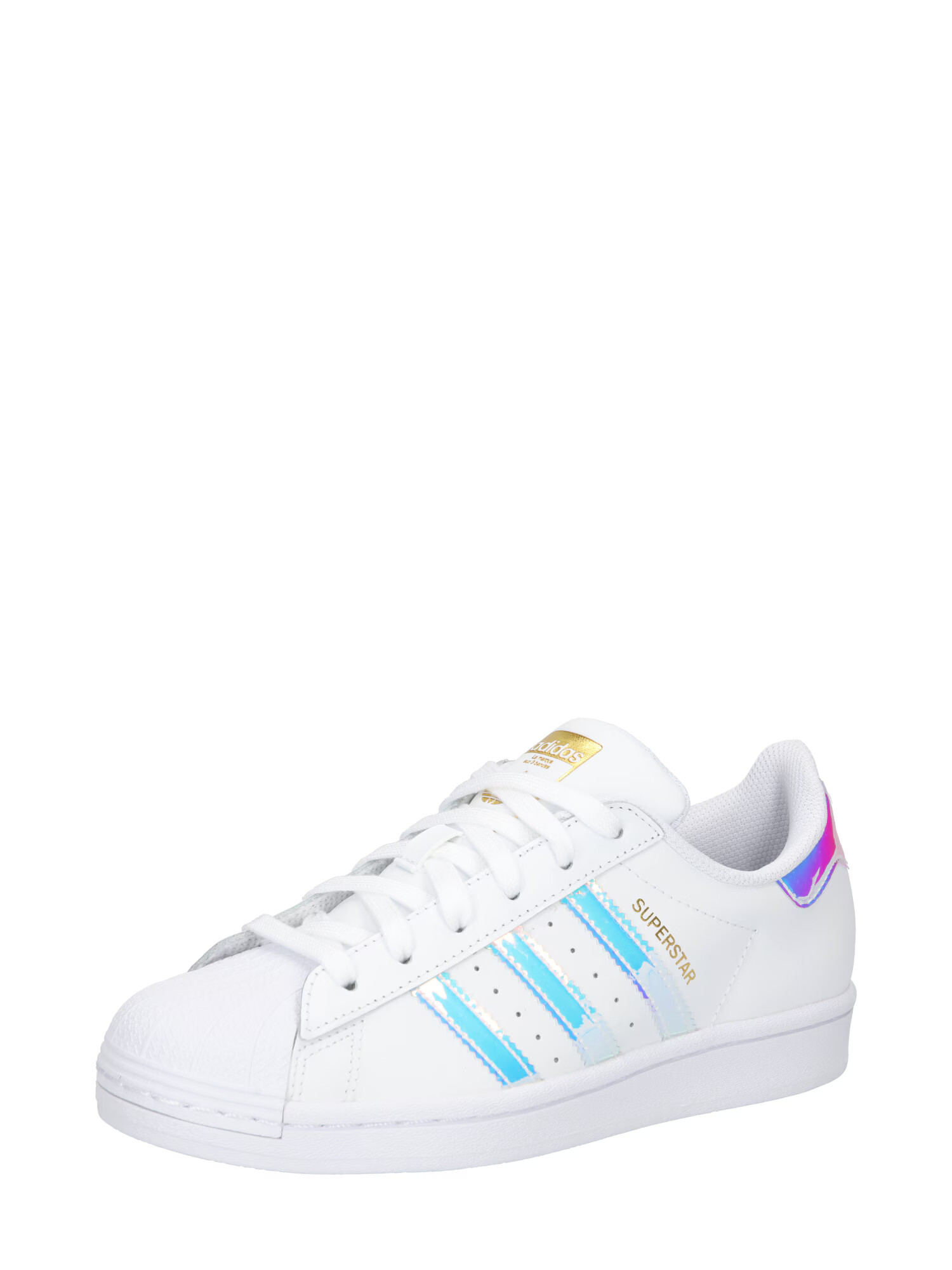 ADIDAS ORIGINALS Nizke superge 'Superstar' neonsko modra / zlata / lila / bela - Pepit.si