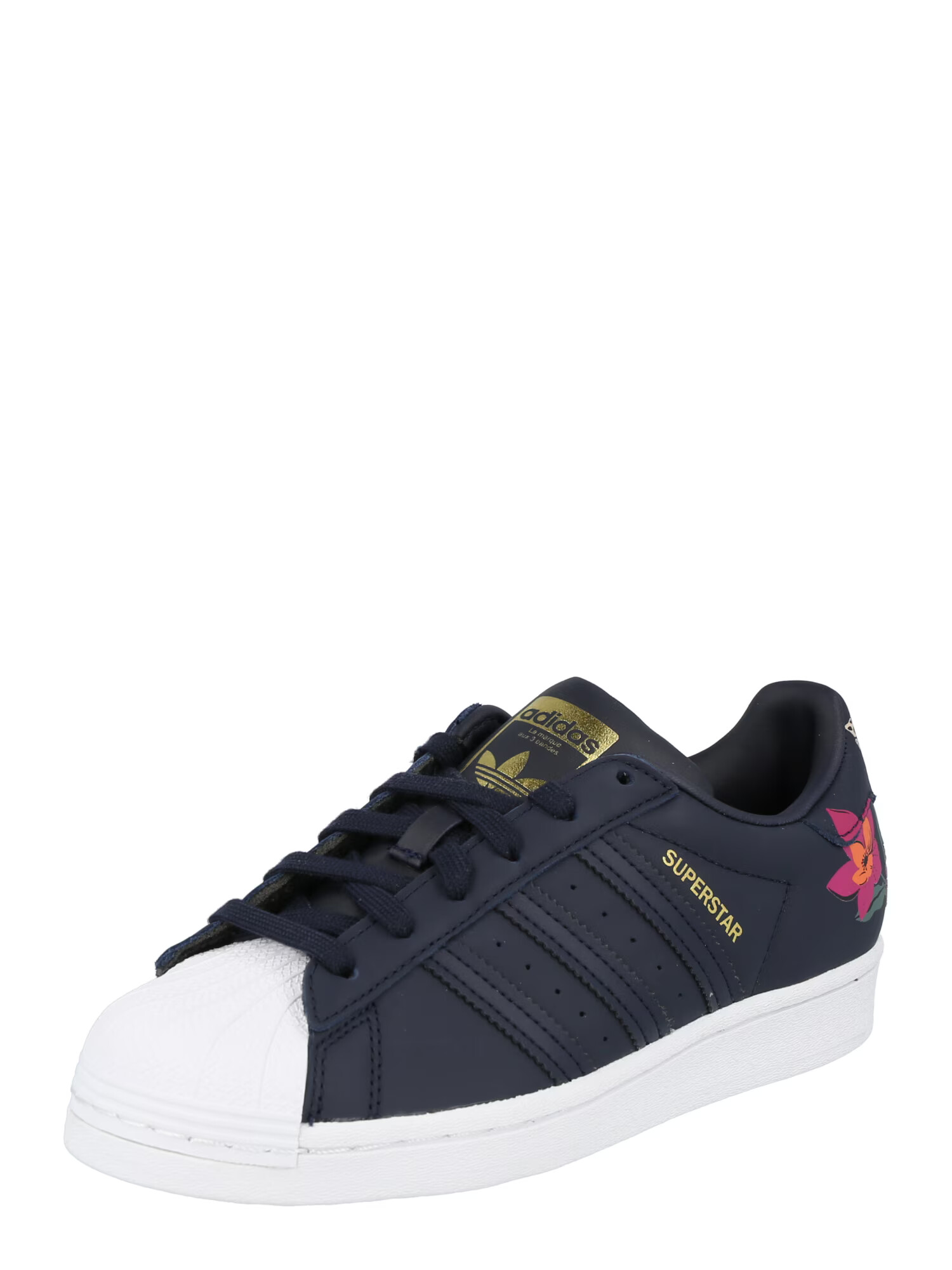 ADIDAS ORIGINALS Nizke superge 'Superstar' nočno modra / zlata / oranžna / temno zelena / ciklama - Pepit.si