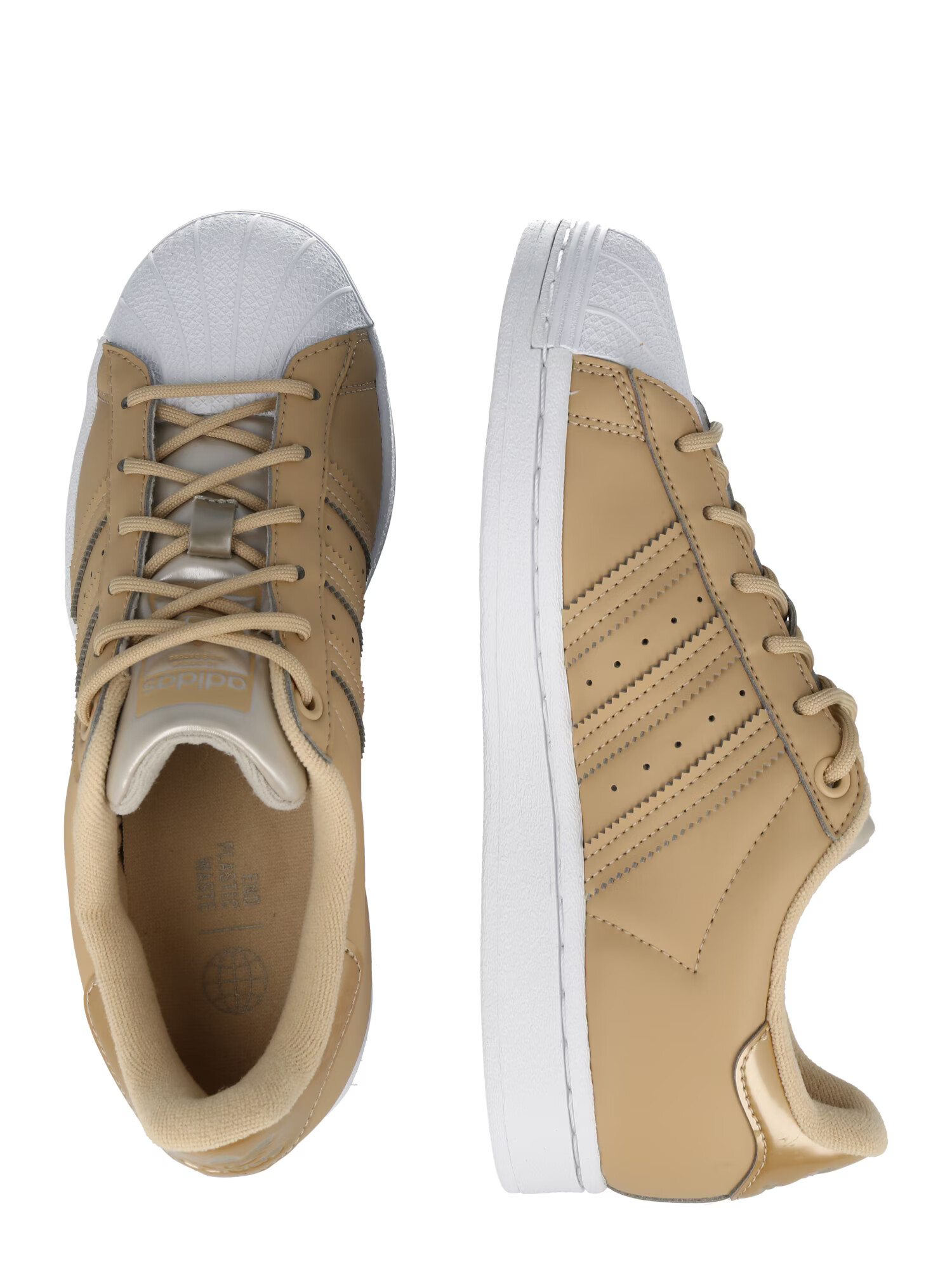 ADIDAS ORIGINALS Nizke superge 'SUPERSTAR' pesek / siva / bela - Pepit.si