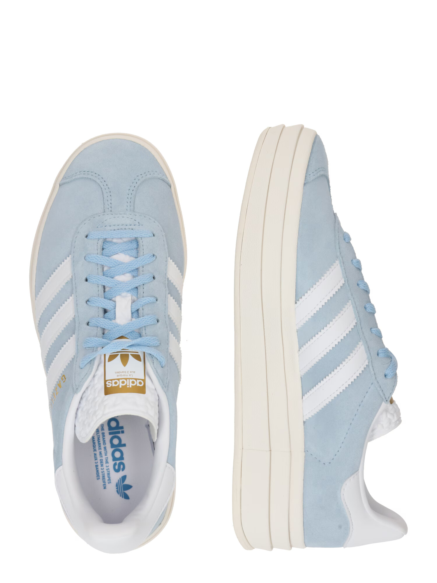 ADIDAS ORIGINALS Nizke superge 'Gazelle' svetlo modra / zlata / bela - Pepit.si