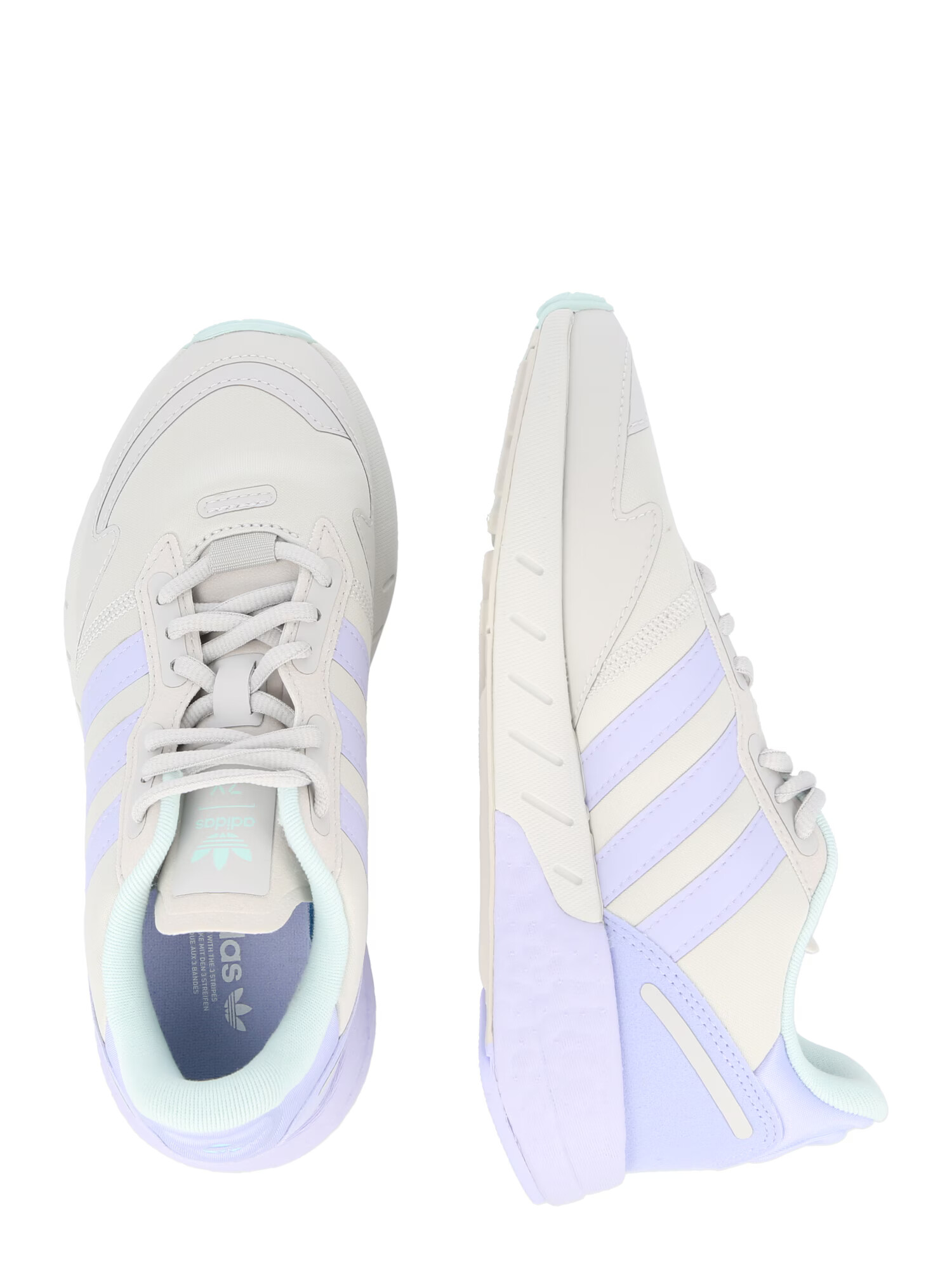 ADIDAS ORIGINALS Nizke superge 'ZX 1K BOOST' azur / svetlo siva / sivka - Pepit.si