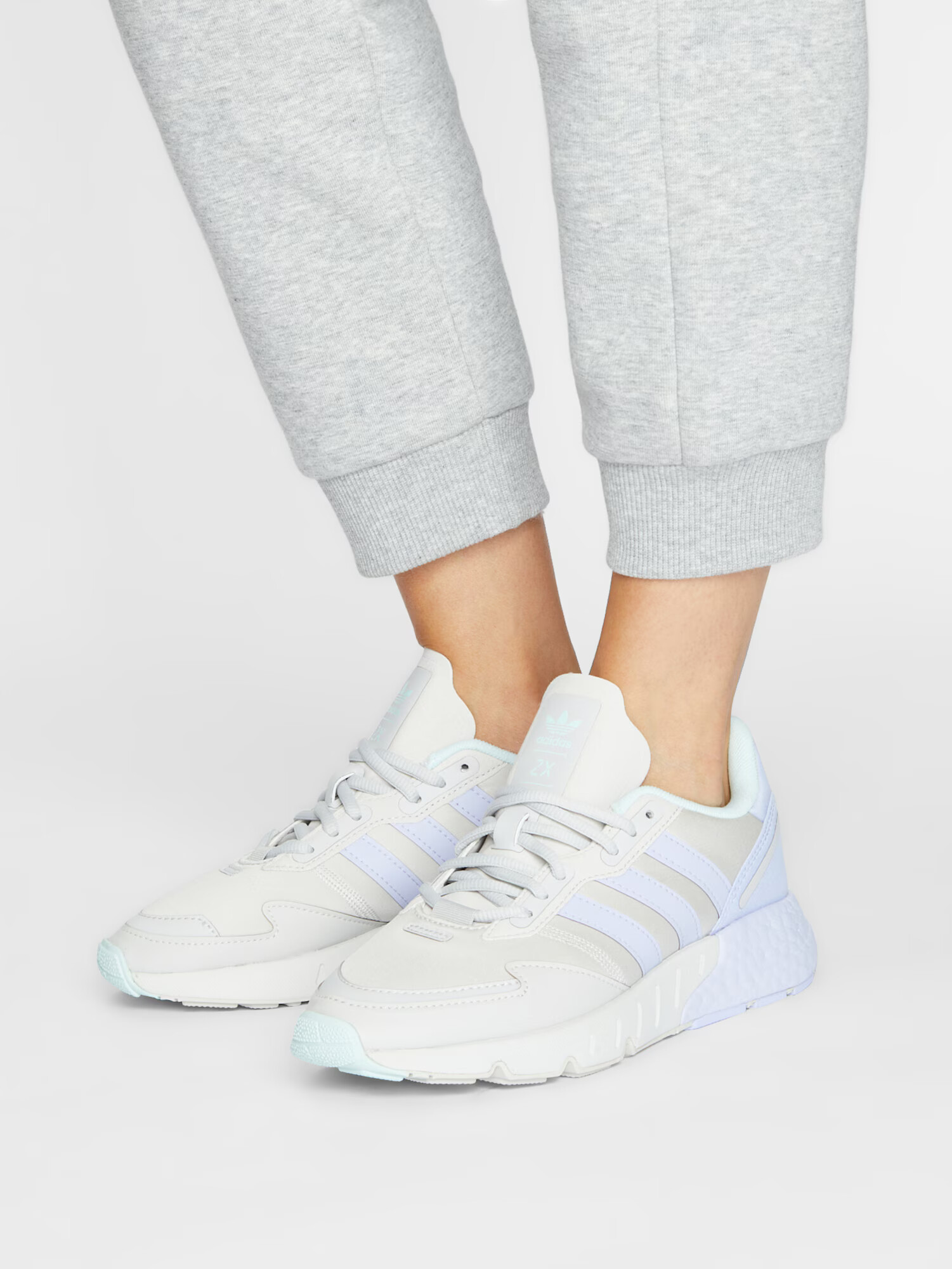 ADIDAS ORIGINALS Nizke superge 'ZX 1K BOOST' azur / svetlo siva / sivka - Pepit.si