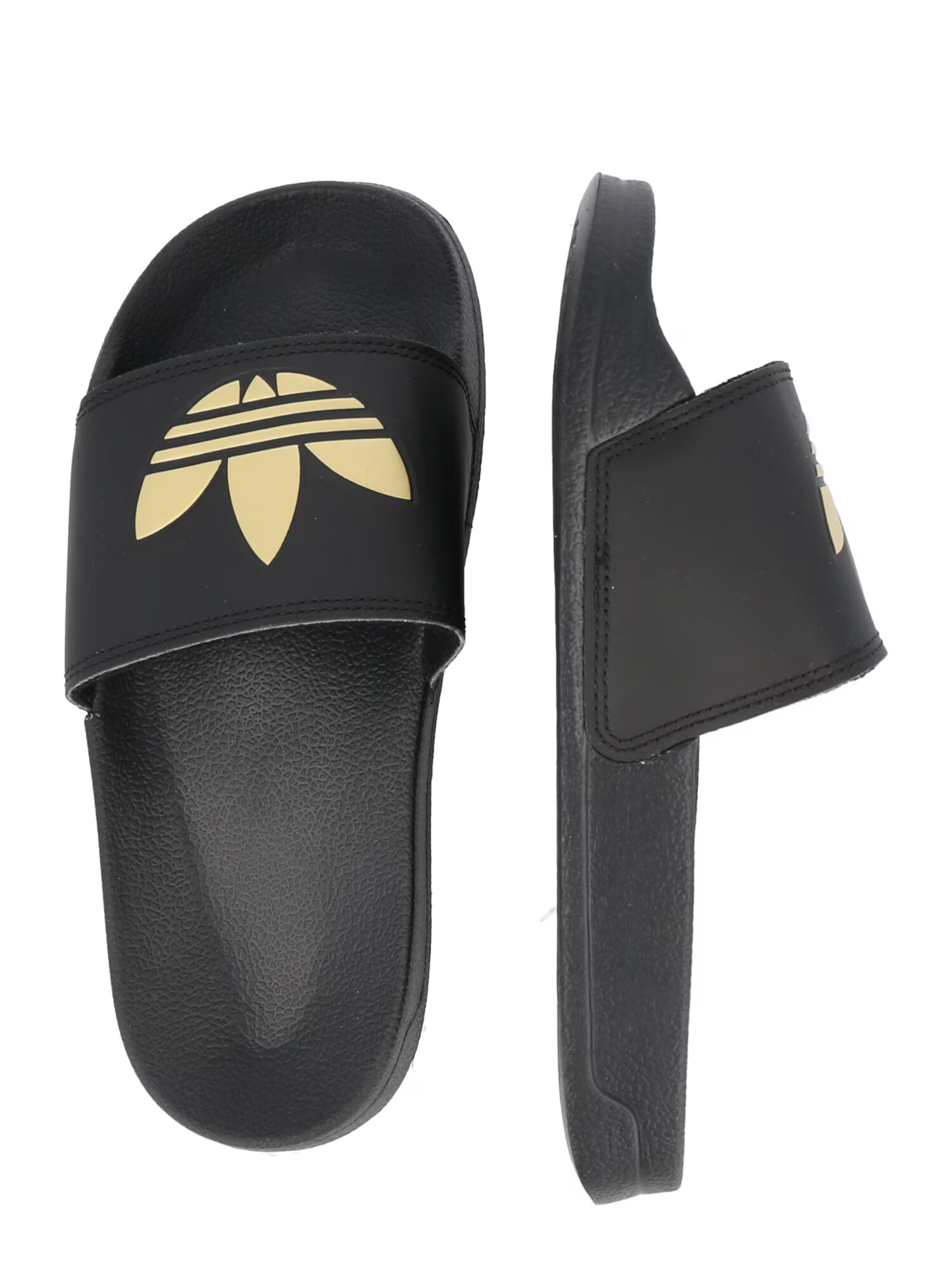 ADIDAS ORIGINALS Nizki natikači 'Adilette' zlata / črna - Pepit.si