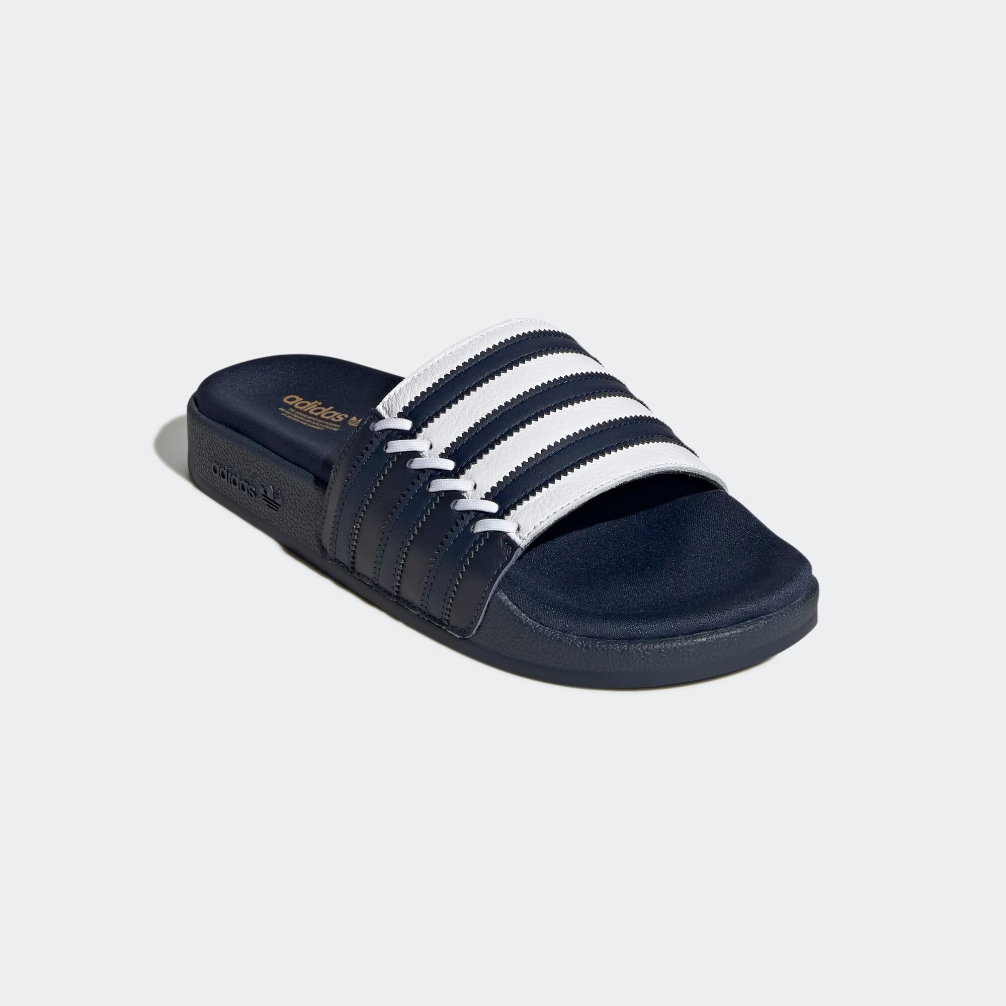 ADIDAS ORIGINALS Nizki natikači 'Adilette' mornarska / bela - Pepit.si