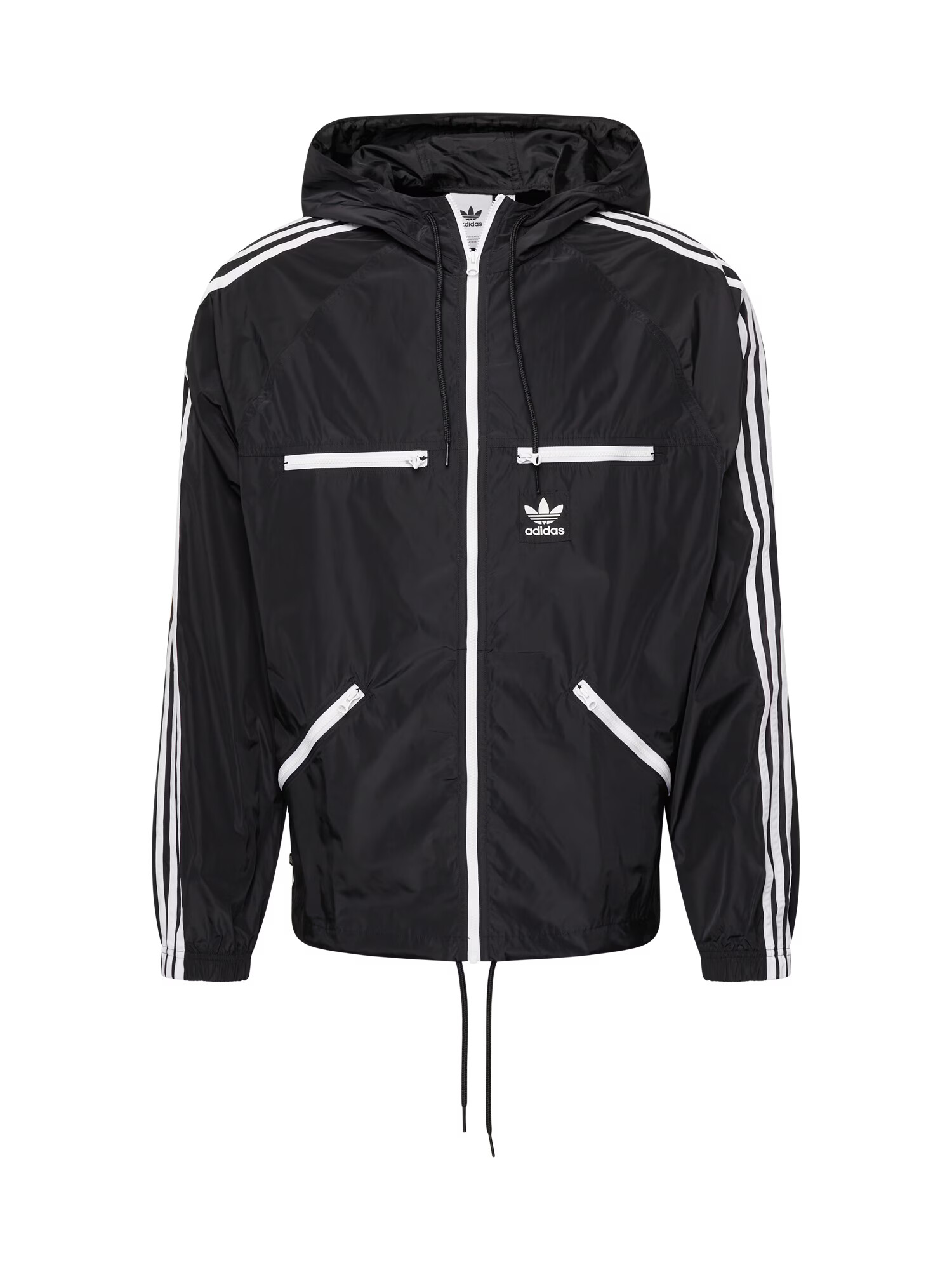 ADIDAS ORIGINALS Prehodna jakna črna / bela - Pepit.si