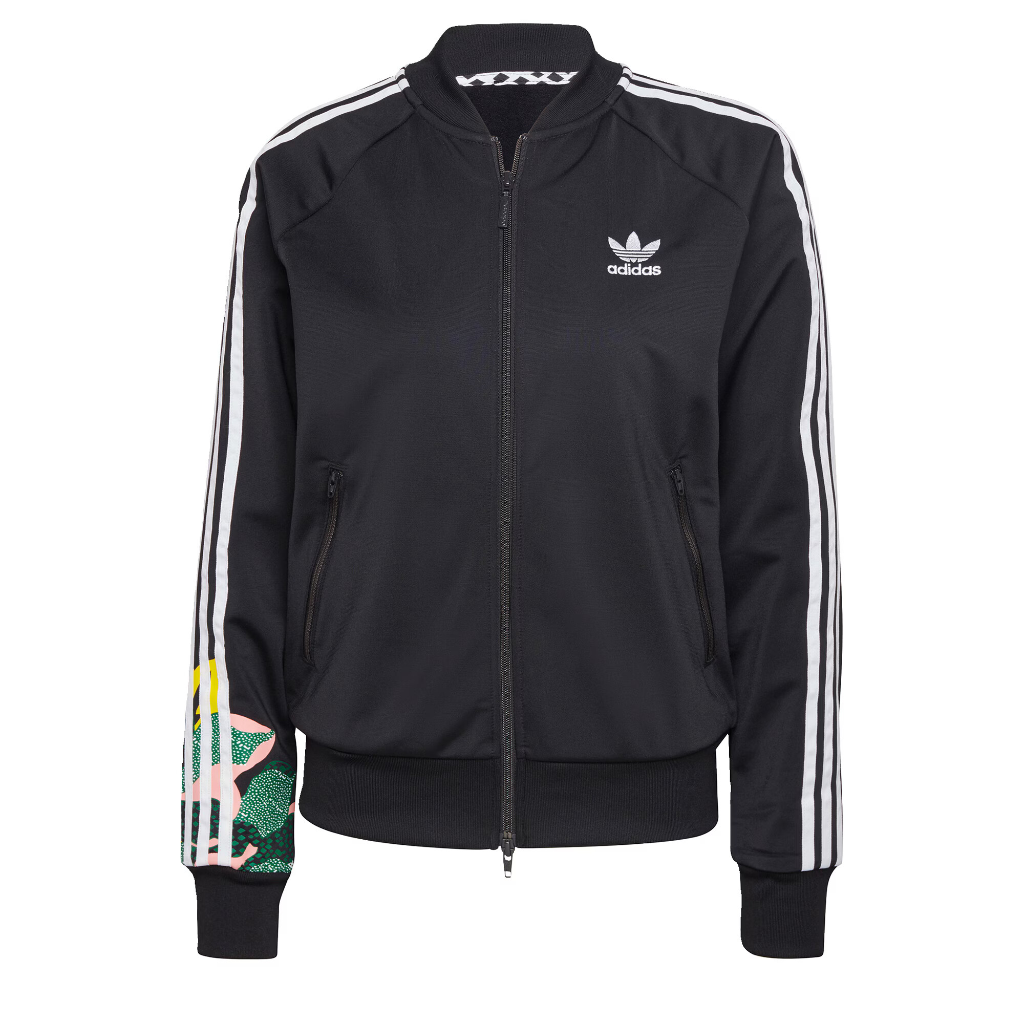 ADIDAS ORIGINALS Prehodna jakna črna / mešane barve / bela - Pepit.si