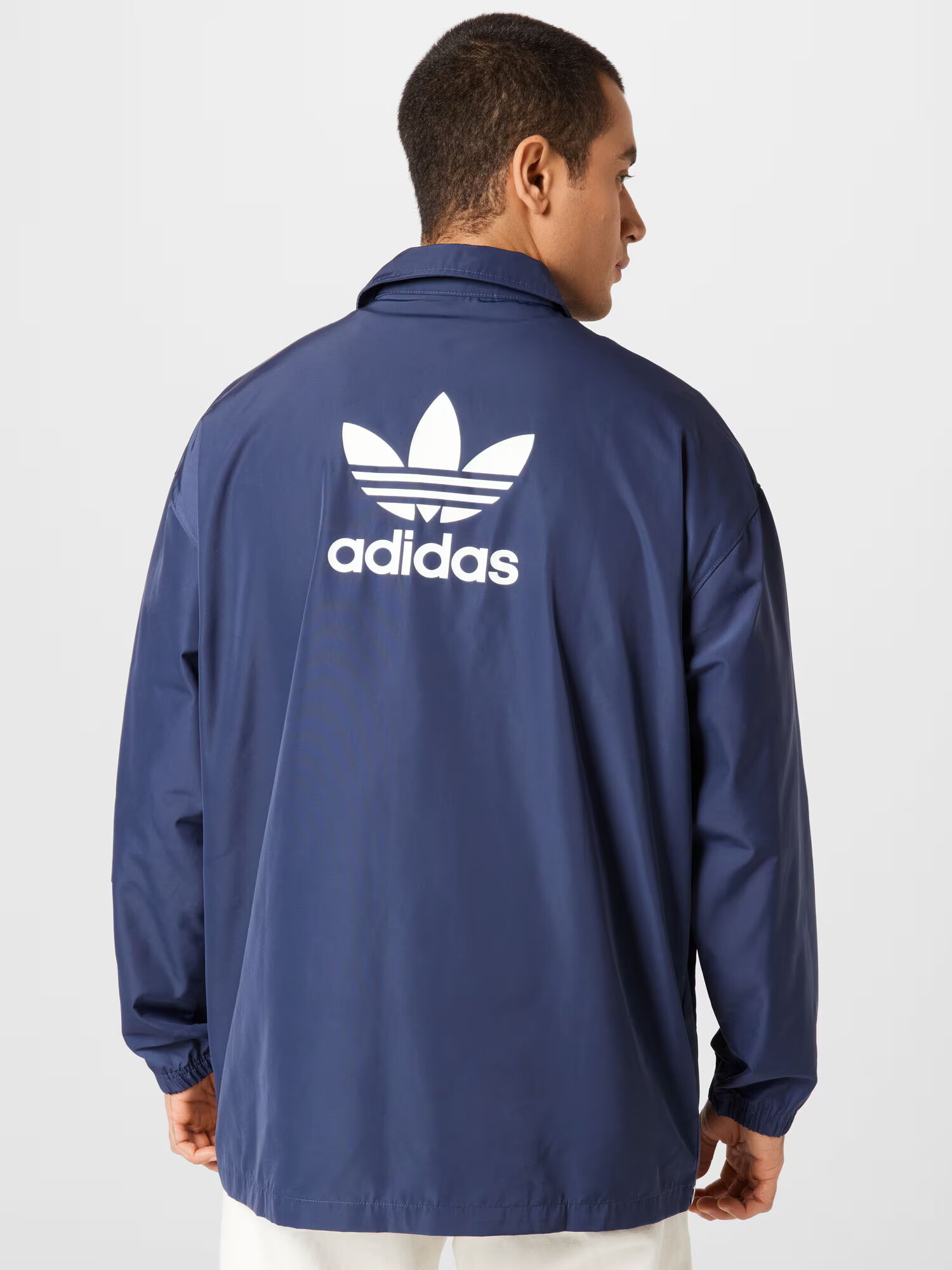 ADIDAS ORIGINALS Prehodna jakna mornarska / bela - Pepit.si