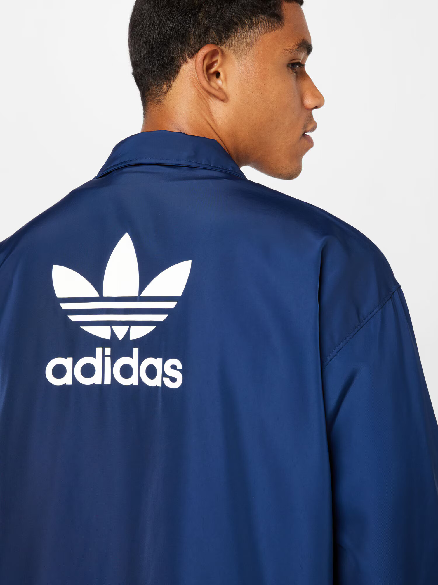 ADIDAS ORIGINALS Prehodna jakna mornarska / bela - Pepit.si