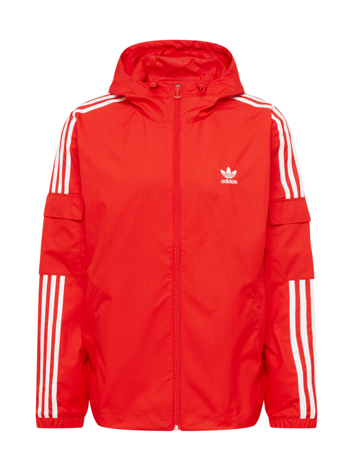 ADIDAS ORIGINALS Prehodna jakna rdeča / bela - Pepit.si