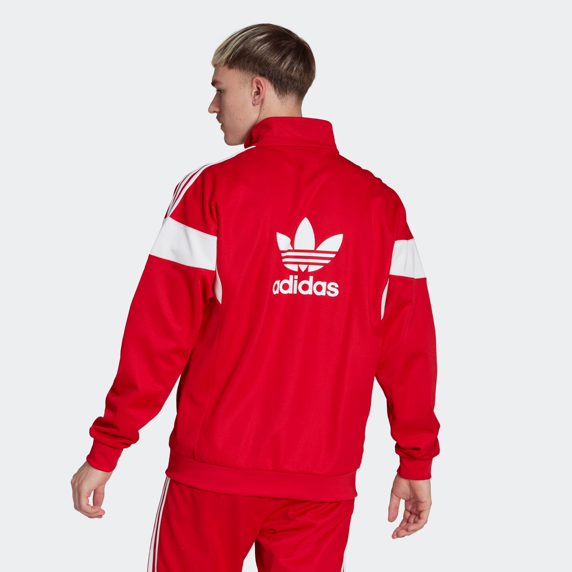 ADIDAS ORIGINALS Prehodna jakna rdeča / bela - Pepit.si