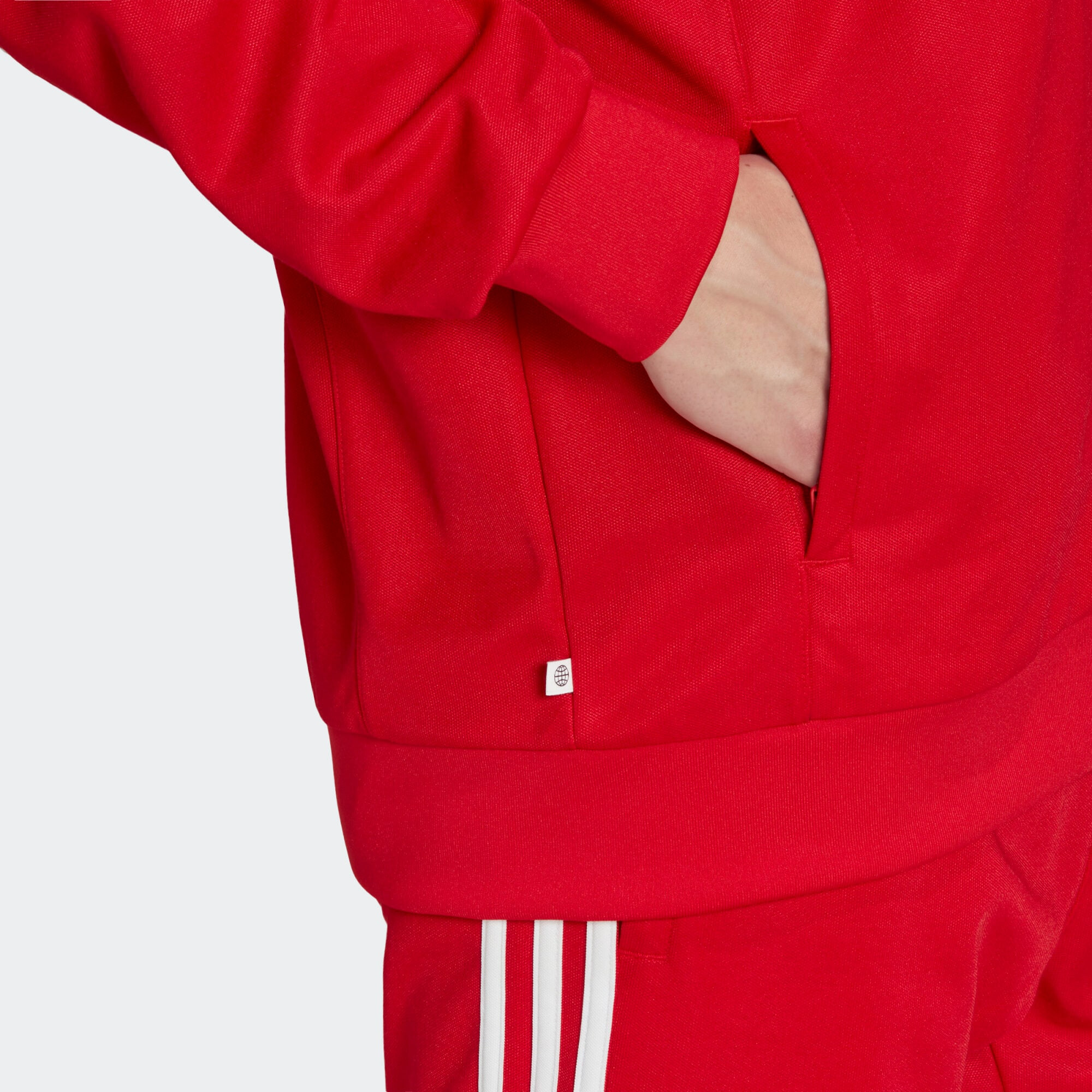 ADIDAS ORIGINALS Prehodna jakna rdeča / bela - Pepit.si