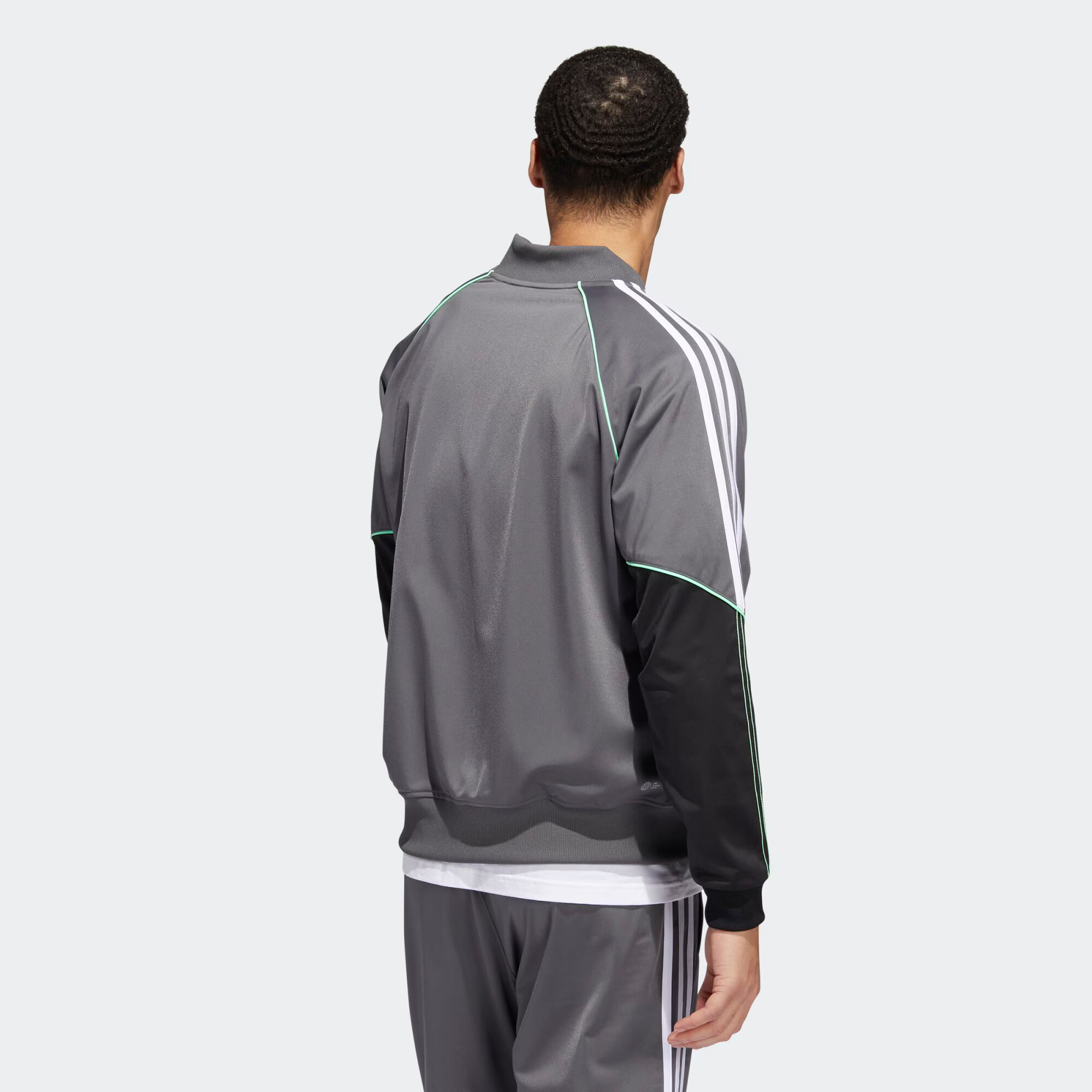 ADIDAS ORIGINALS Prehodna jakna turkizna / siva / črna / bela - Pepit.si