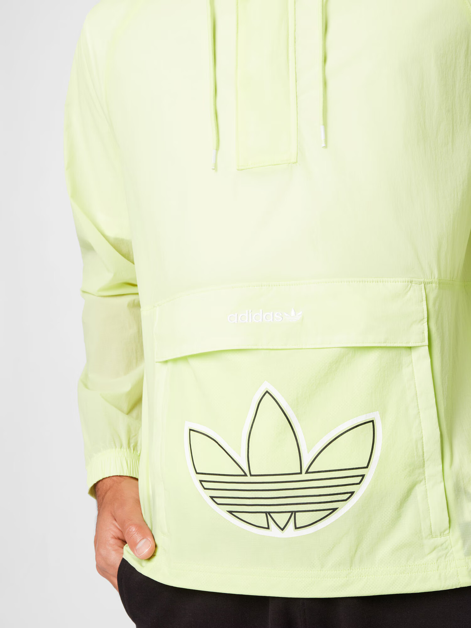 ADIDAS ORIGINALS Prehodna jakna zelena / črna / bela - Pepit.si