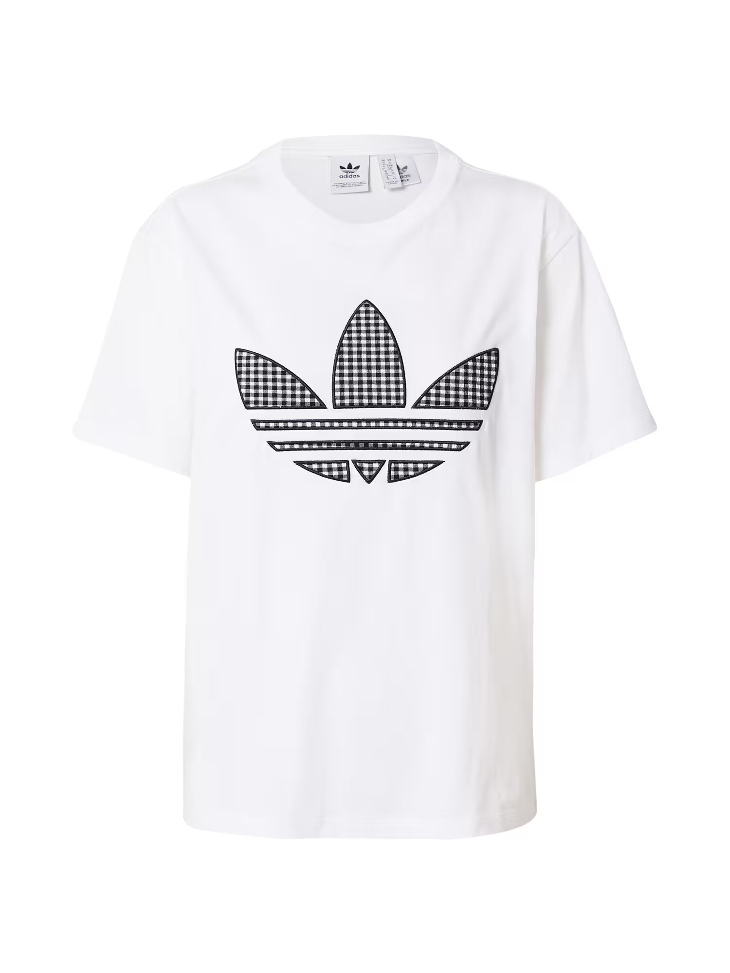 ADIDAS ORIGINALS Majica pegasto siva / črna / bela - Pepit.si