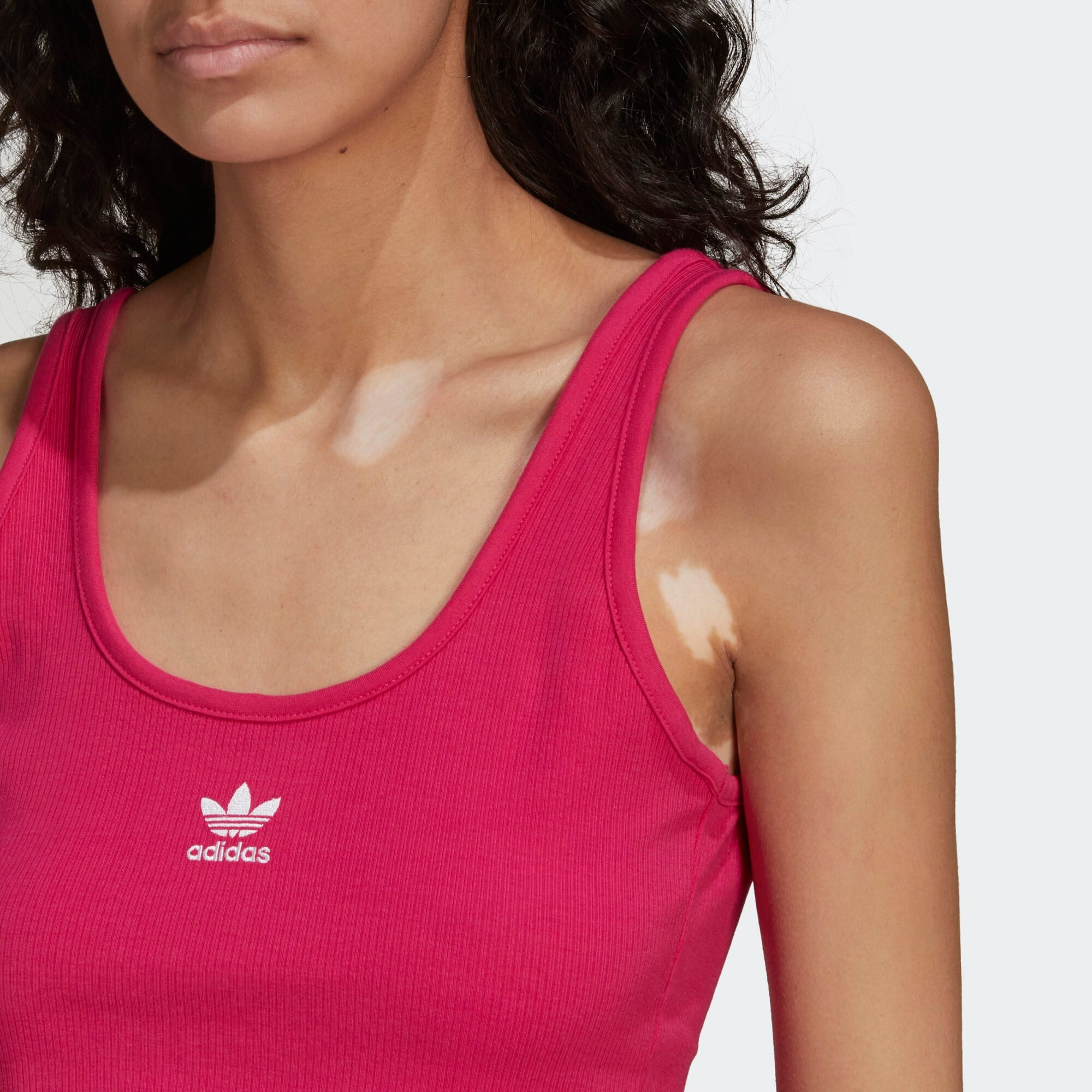 ADIDAS ORIGINALS Top 'Essentials Rib' roza - Pepit.si