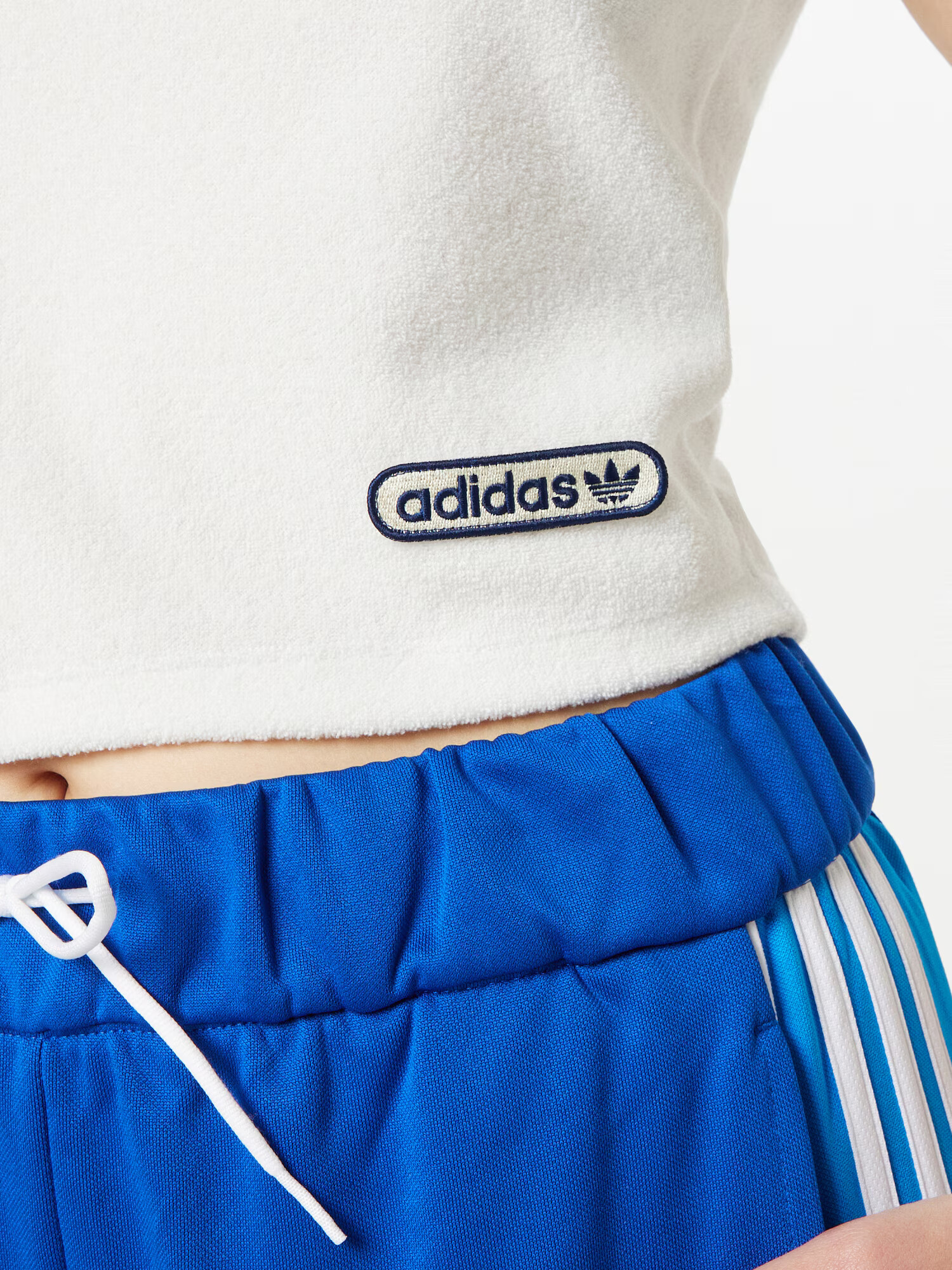 ADIDAS ORIGINALS Top mornarska / srebrna / bela - Pepit.si