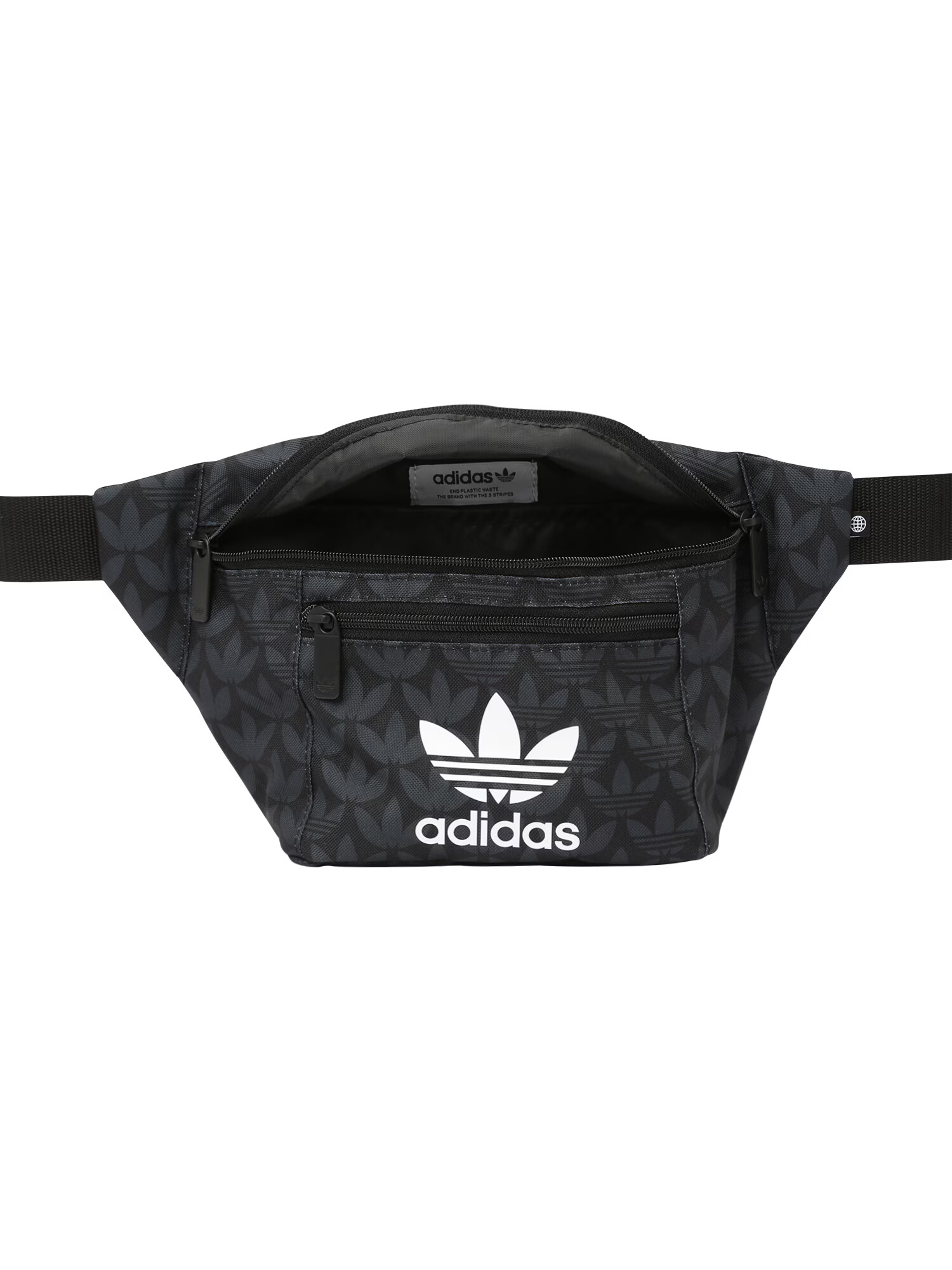 ADIDAS ORIGINALS Torbica za okrog pasu temno siva / črna / bela - Pepit.si