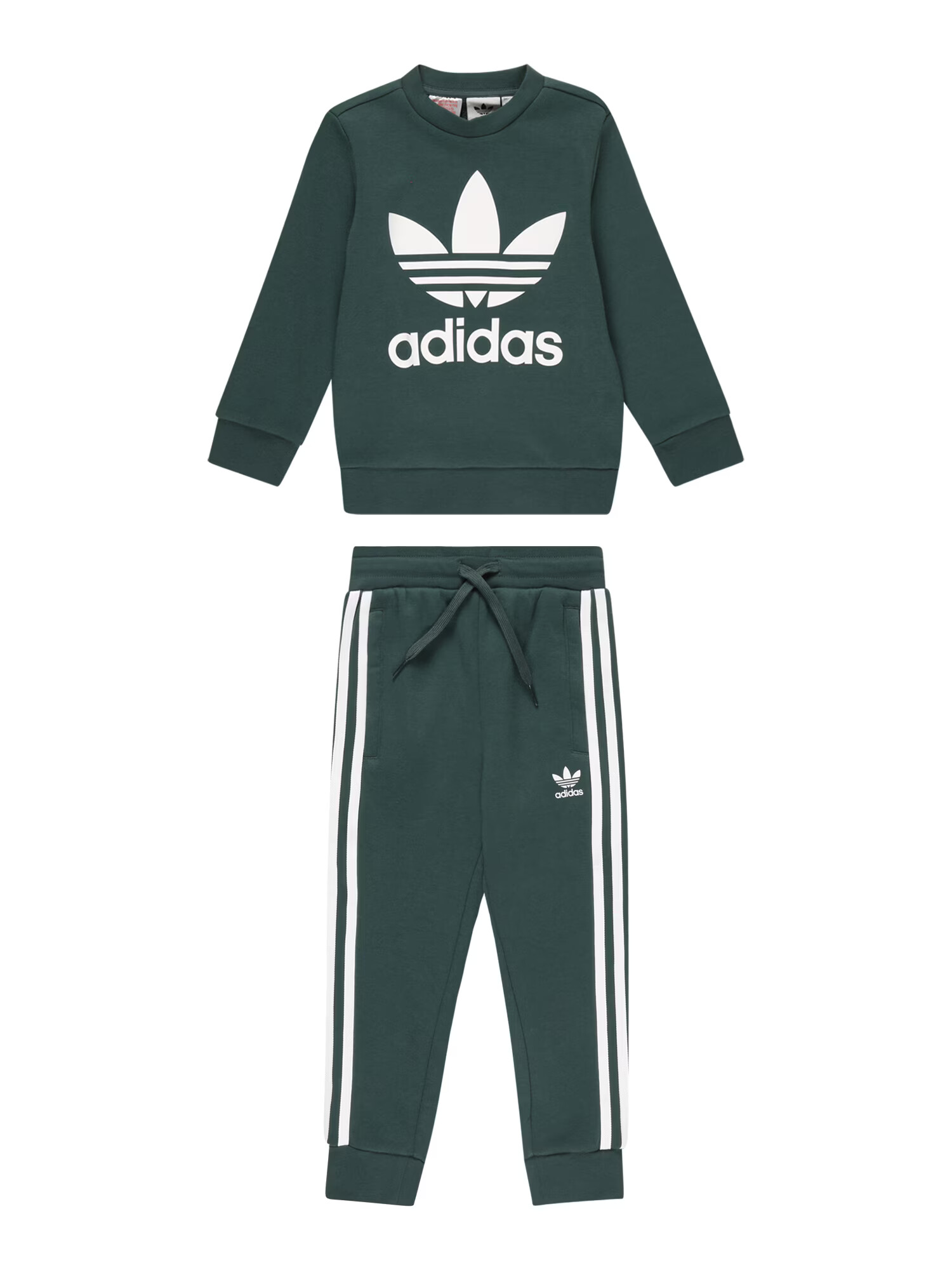 ADIDAS ORIGINALS Trenirka za tek temno zelena / bela - Pepit.si