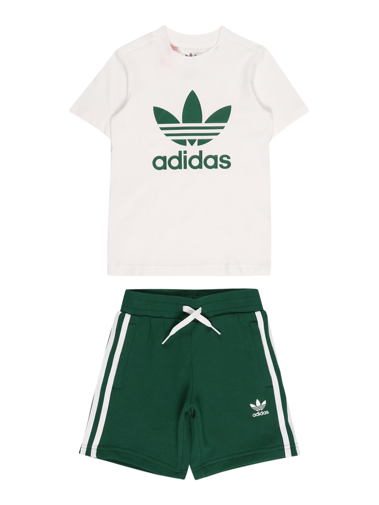 ADIDAS ORIGINALS Trenirka za tek temno zelena / volneno bela - Pepit.si