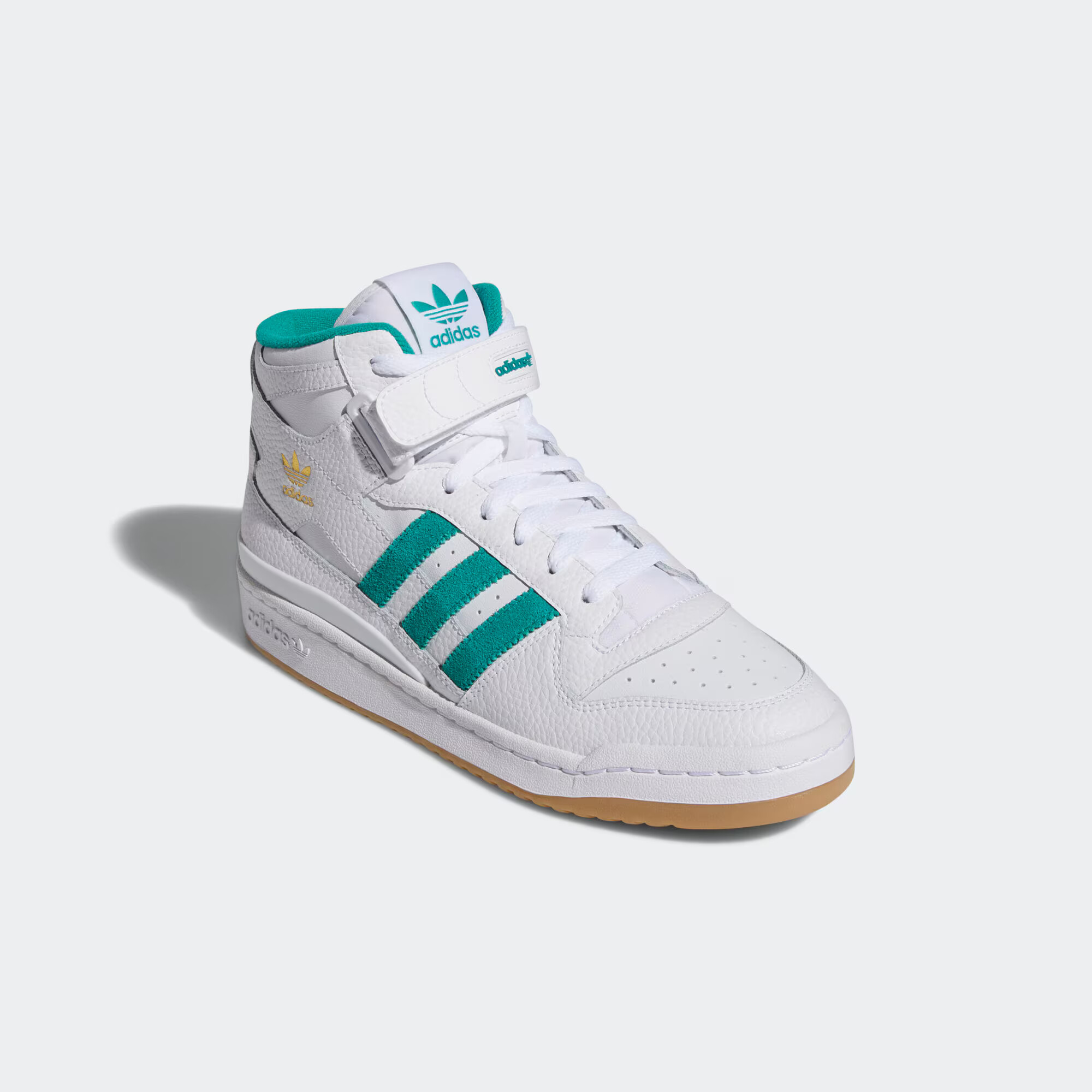 ADIDAS ORIGINALS Visoke superge bela / petrol / zlata - Pepit.si