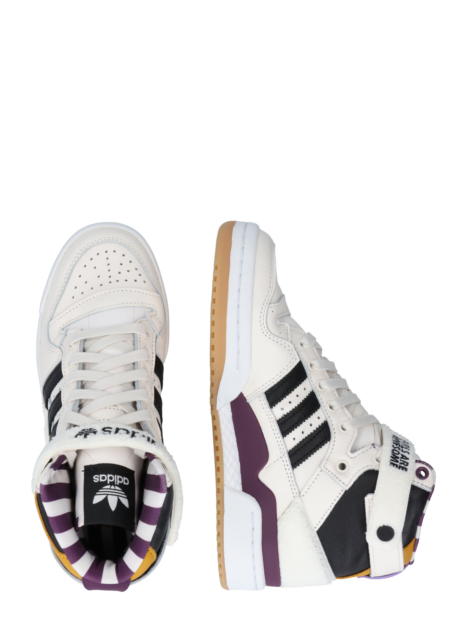 ADIDAS ORIGINALS Visoke superge 'FORUM 84 HI GIRLS ARE AWESOME' bela - Pepit.si