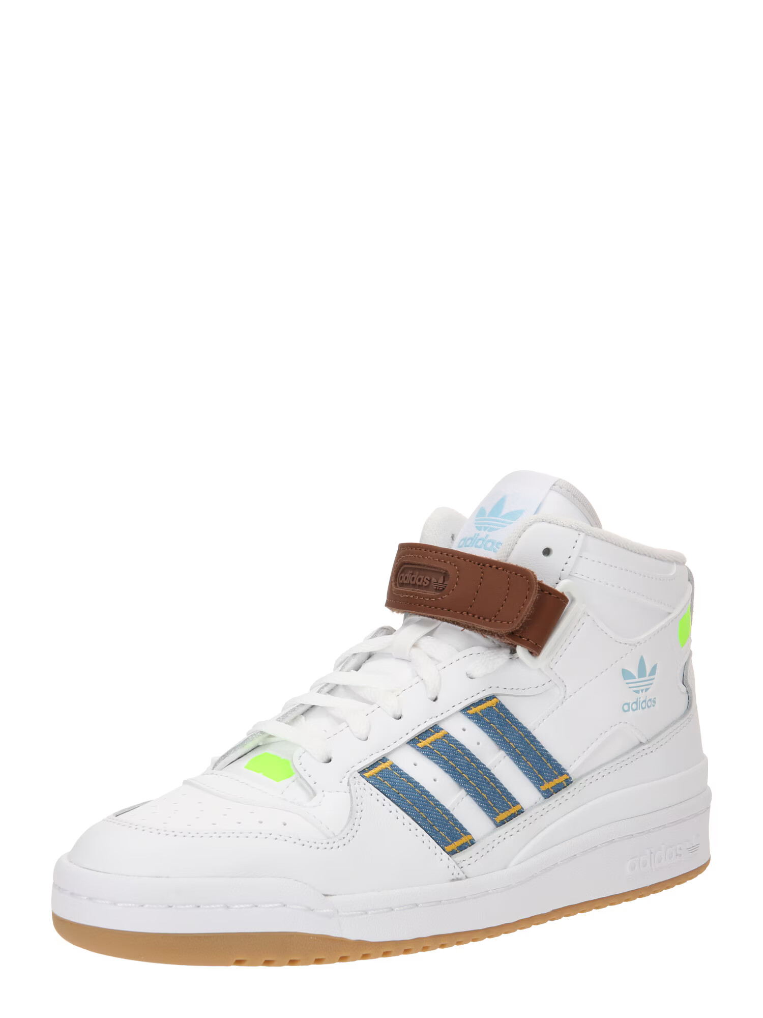 ADIDAS ORIGINALS Visoke superge modra / rjava / neonsko zelena / bela - Pepit.si