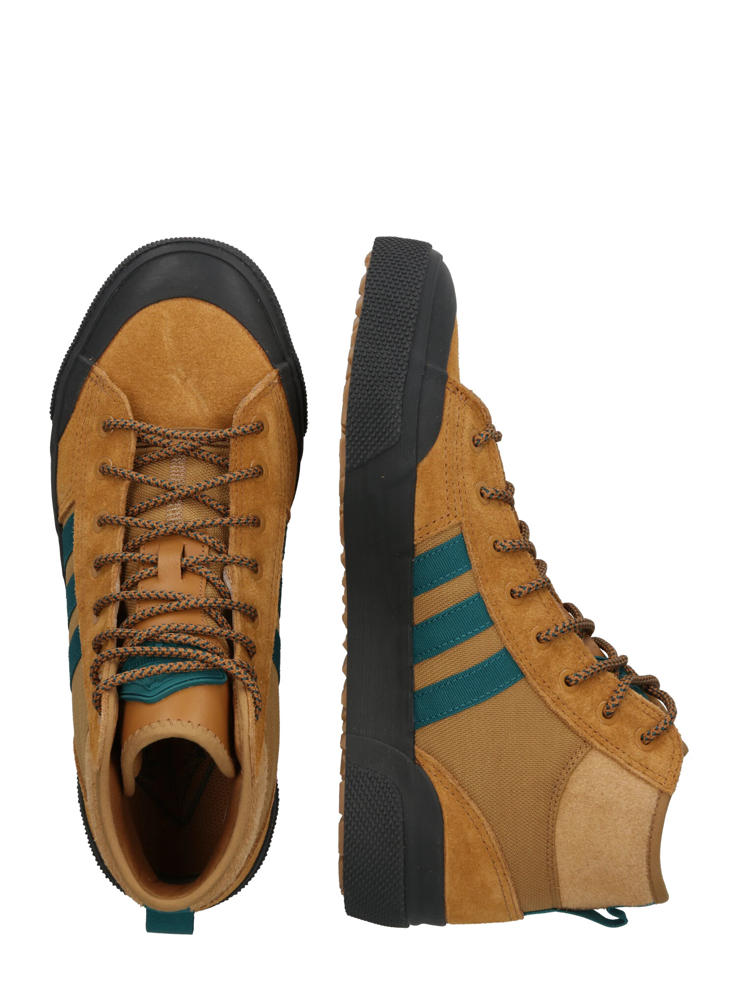 ADIDAS ORIGINALS Visoke superge 'Nizza' karamel / petrol - Pepit.si