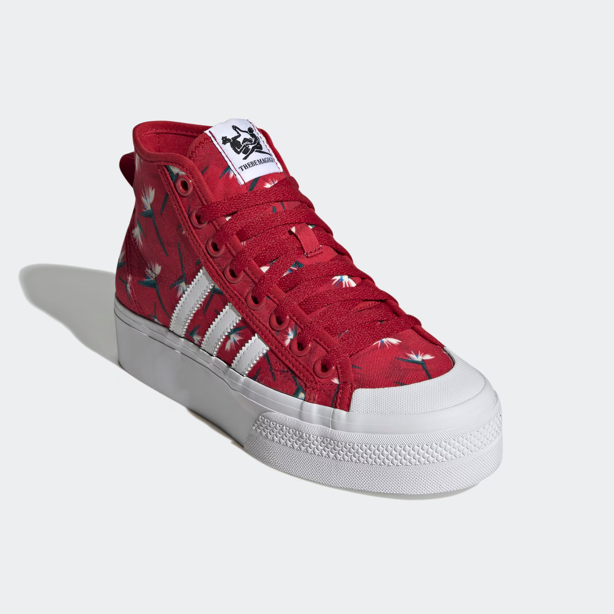 ADIDAS ORIGINALS Visoke superge ' Nizza ' petrol / rdeča / bela - Pepit.si