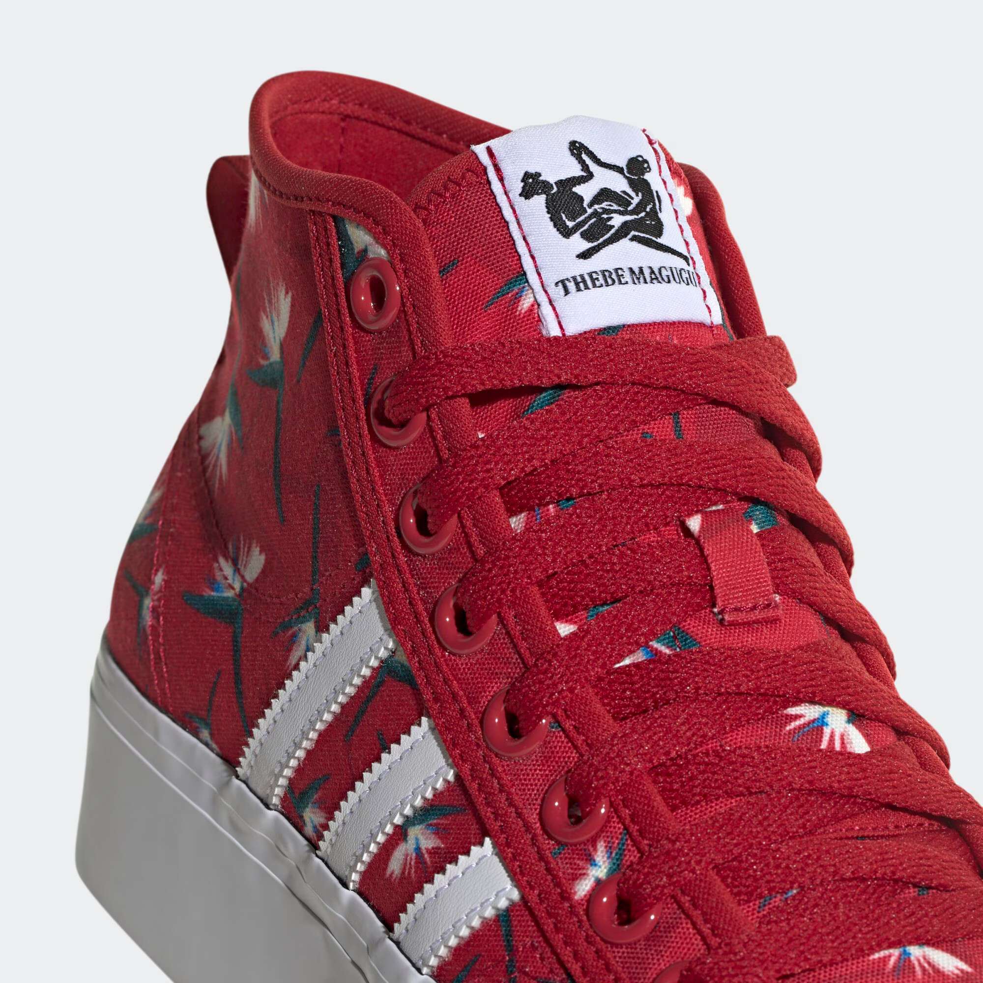 ADIDAS ORIGINALS Visoke superge ' Nizza ' petrol / rdeča / bela - Pepit.si