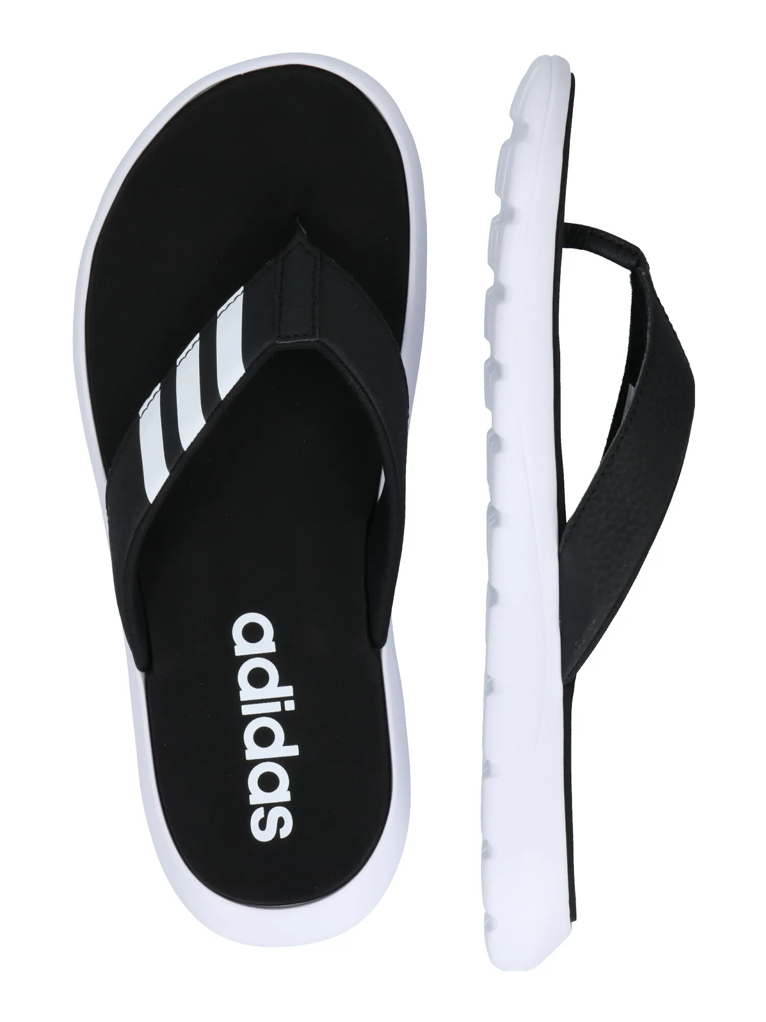 ADIDAS SPORTSWEAR Japonke 'Comfort' črna / bela - Pepit.si