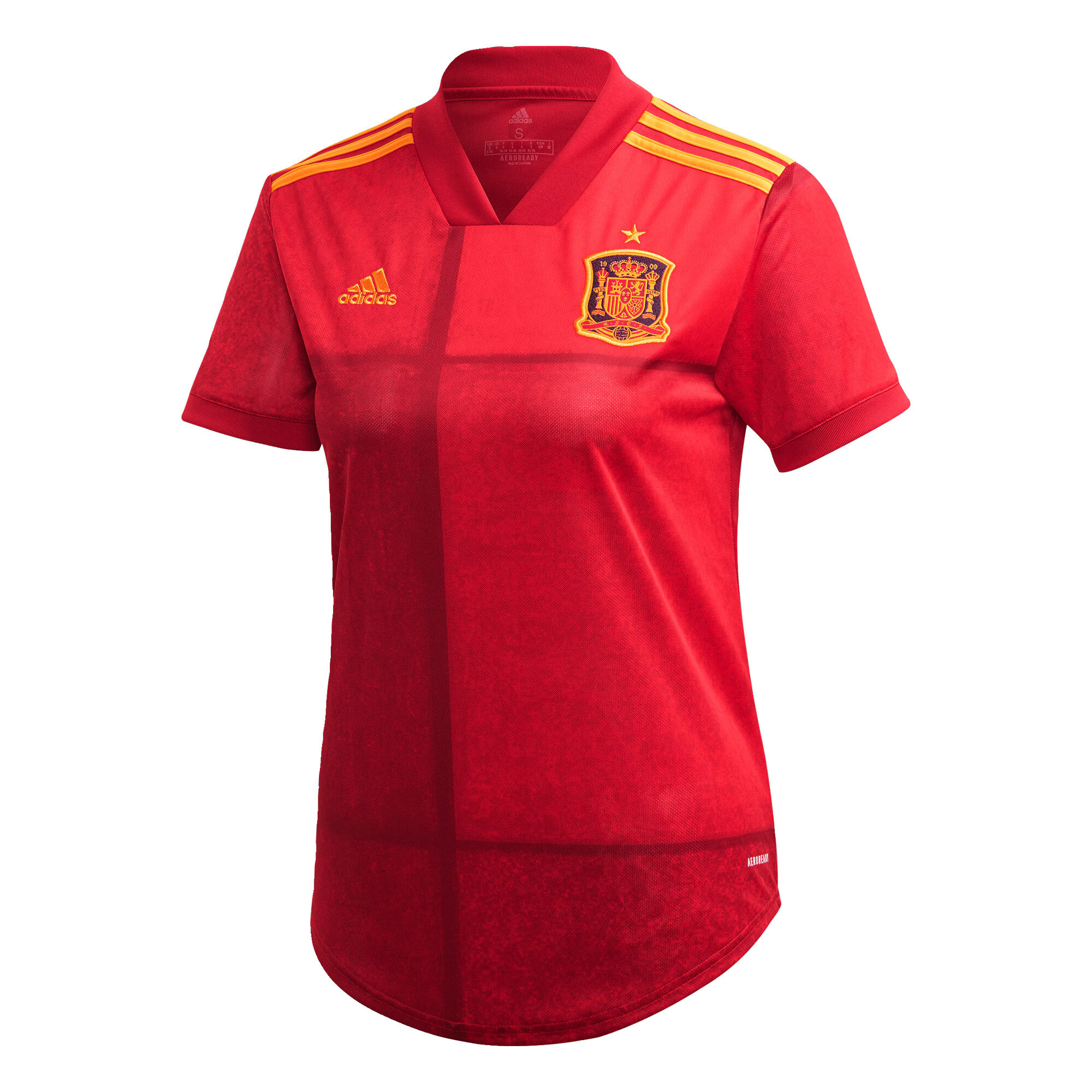 ADIDAS SPORTSWEAR Dres 'FEF Spanien Home EM 2020' rumena / neonsko oranžna - Pepit.si