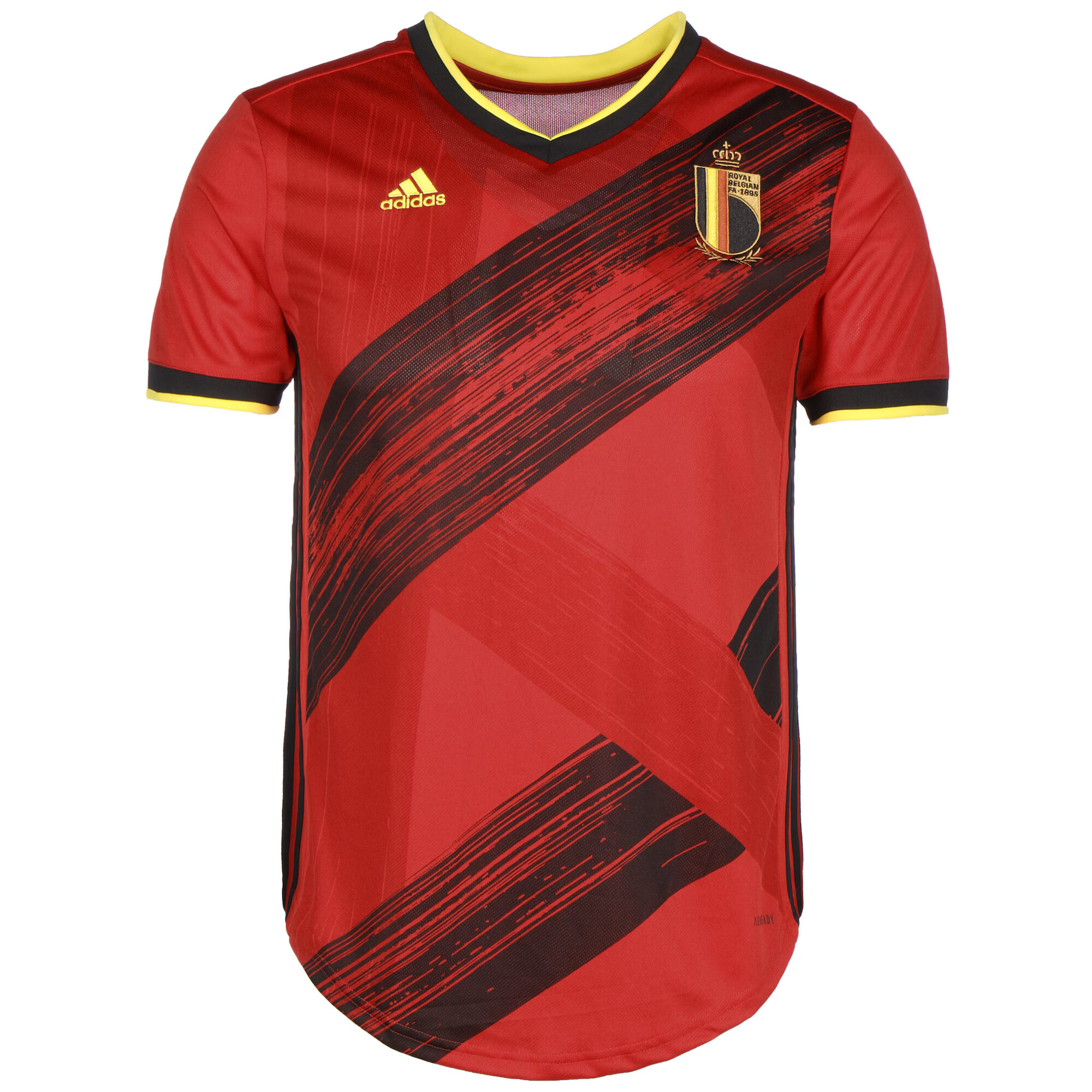 ADIDAS PERFORMANCE Dres 'RBFA Belgien Home EM 2020' rdeča / črna / rumena - Pepit.si