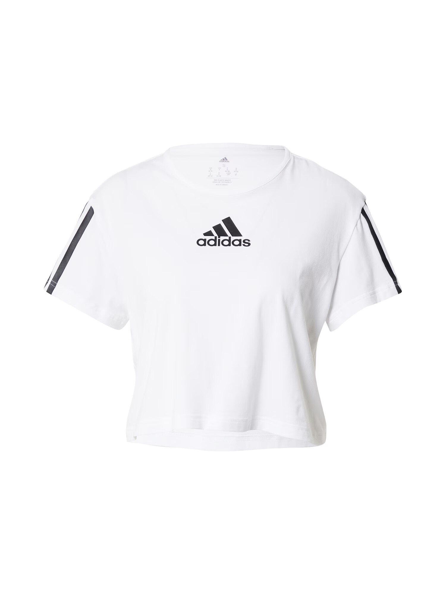 ADIDAS SPORTSWEAR Funkcionalna majica črna / bela - Pepit.si