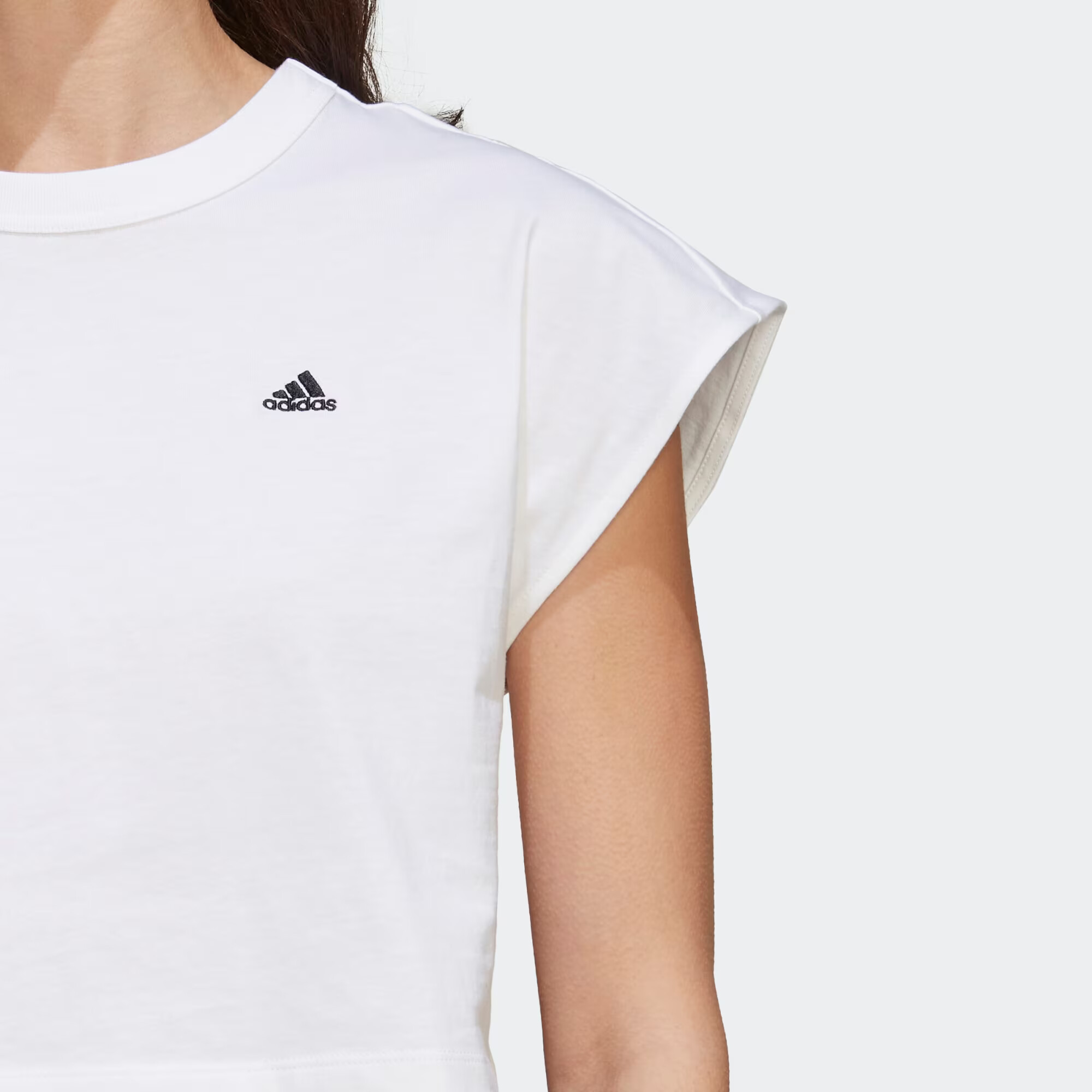 ADIDAS SPORTSWEAR Funkcionalna majica črna / bela - Pepit.si