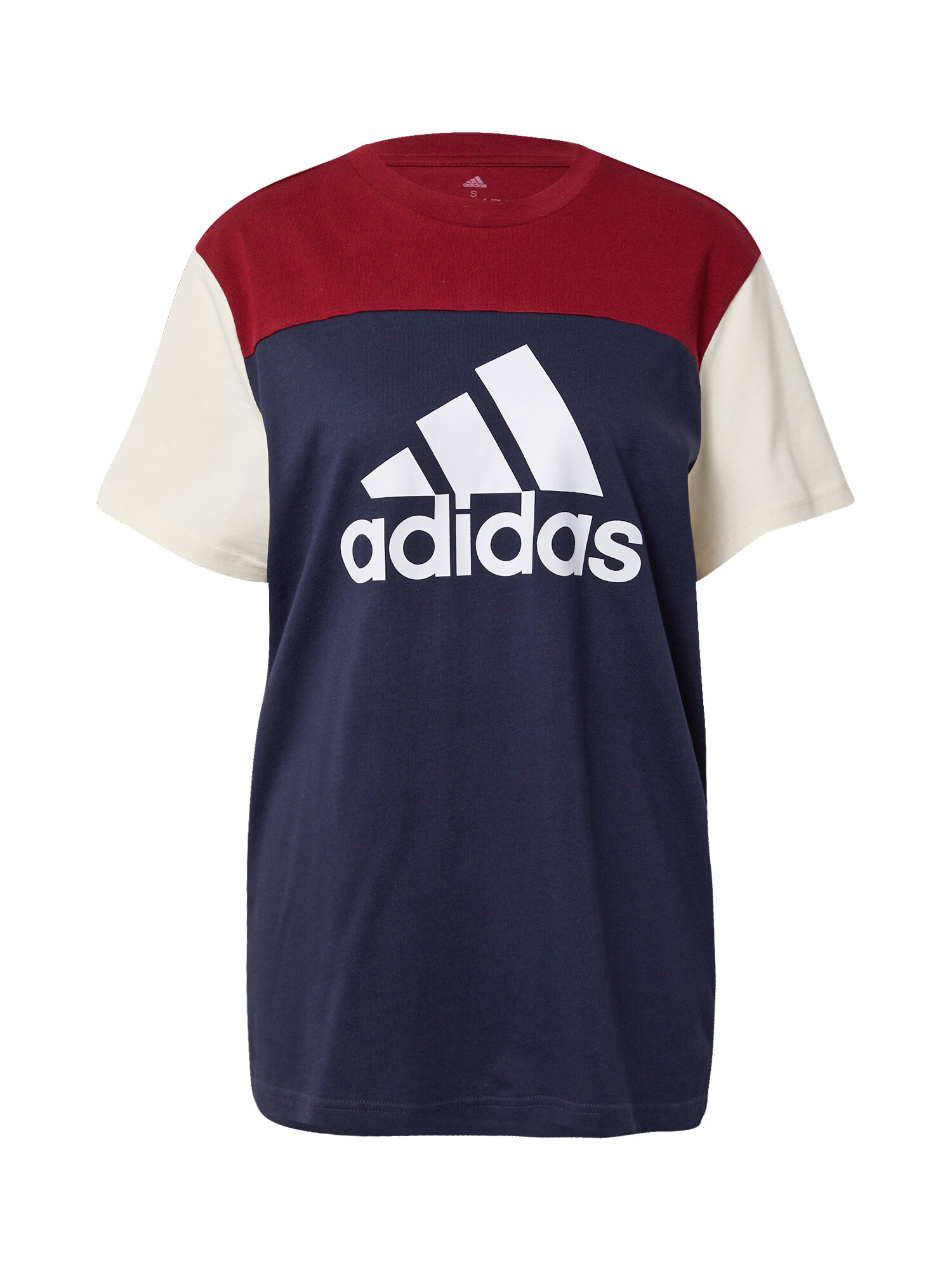 ADIDAS SPORTSWEAR Funkcionalna majica bež / temno modra / burgund / bela - Pepit.si